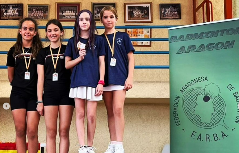 Podios del Campeonato Regional Escolar de bádminton