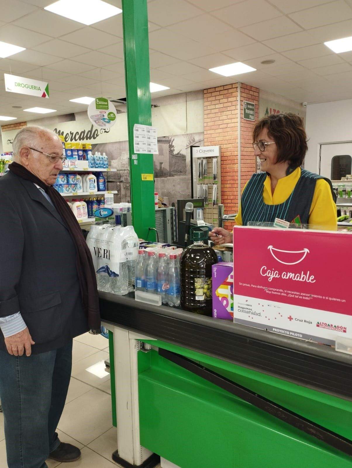 Caja Amable en Supermercados Altoaragón en Menéndez Pidal de Huesca