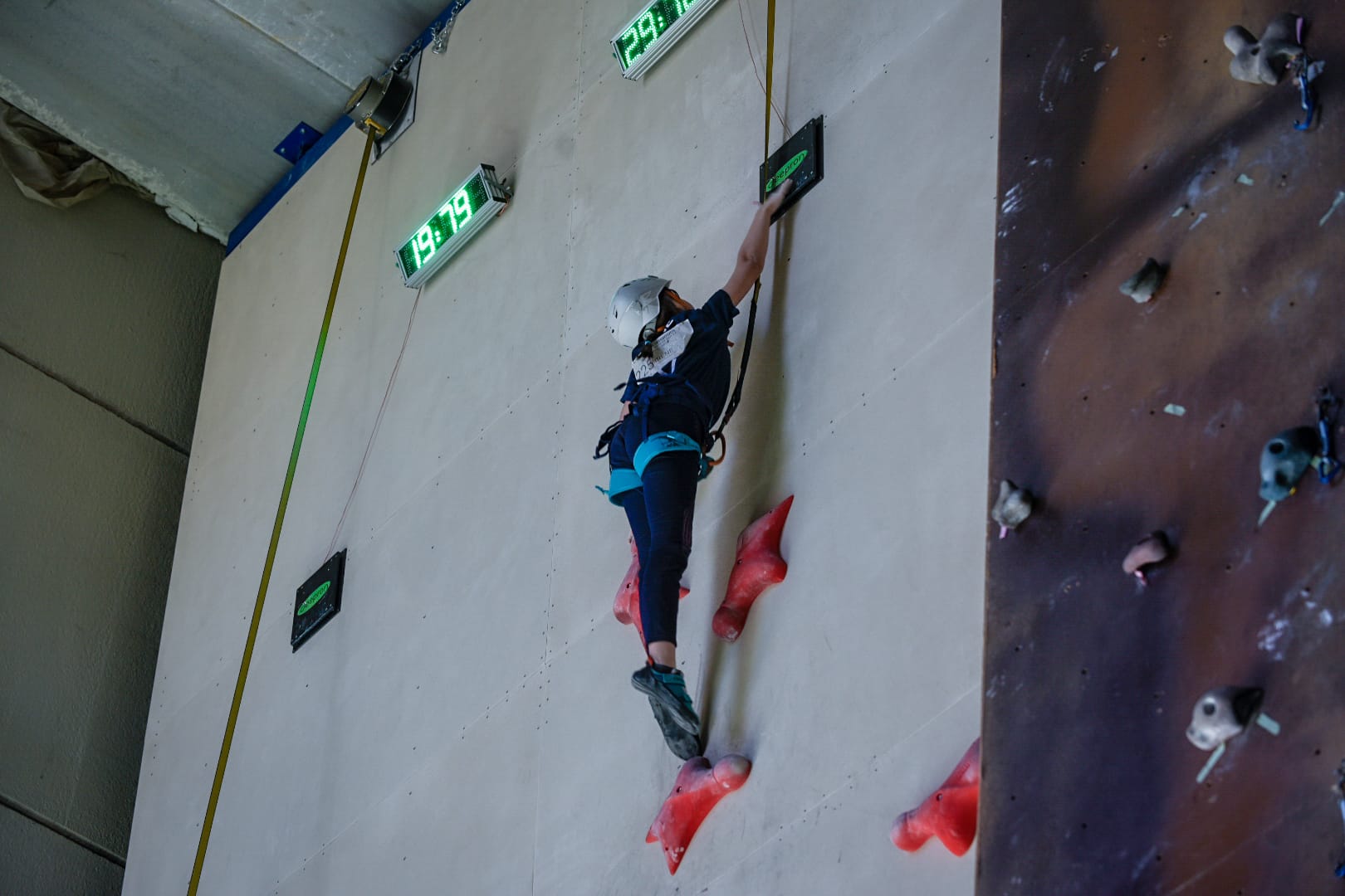 Imágenes del campeonato de velocidad de los Juegos Escolares de e...