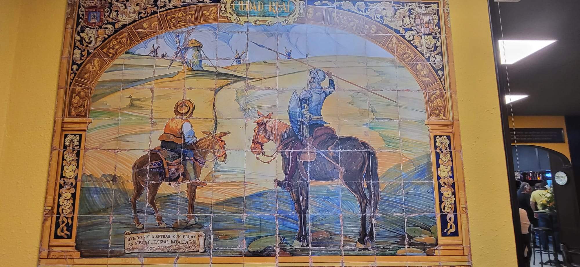 Inauguración del Don Quijote en Huesca