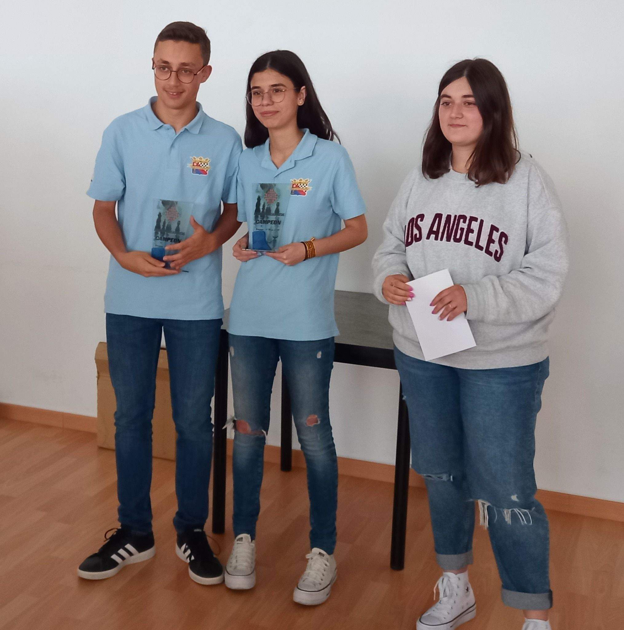 Isabel Bonet-Nicolás Quintilla, campeones. Foto: Federación Aragonesa de Ajedrez