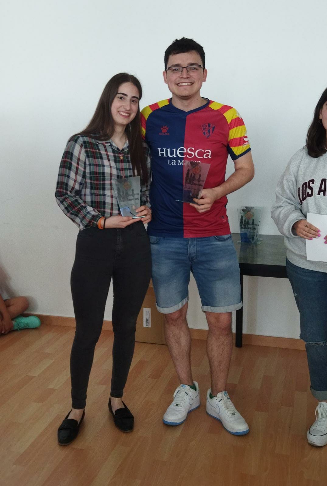 Fernando Ereza-Gisela Roque, subcampeones. Foto: Federación Aragonesa de Ajedrez