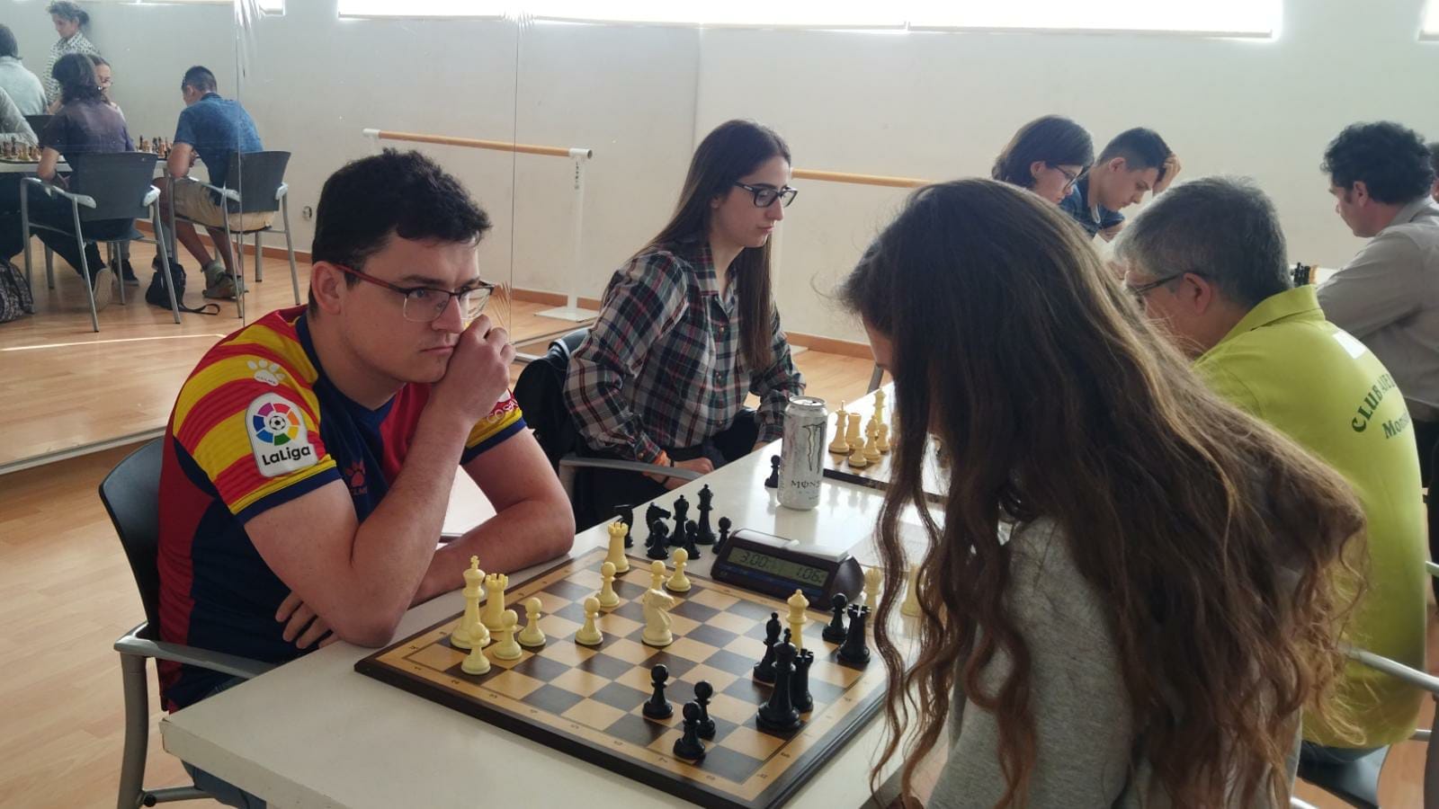 Ereza-Roque. Foto: Federación Aragonesa de Ajedrez