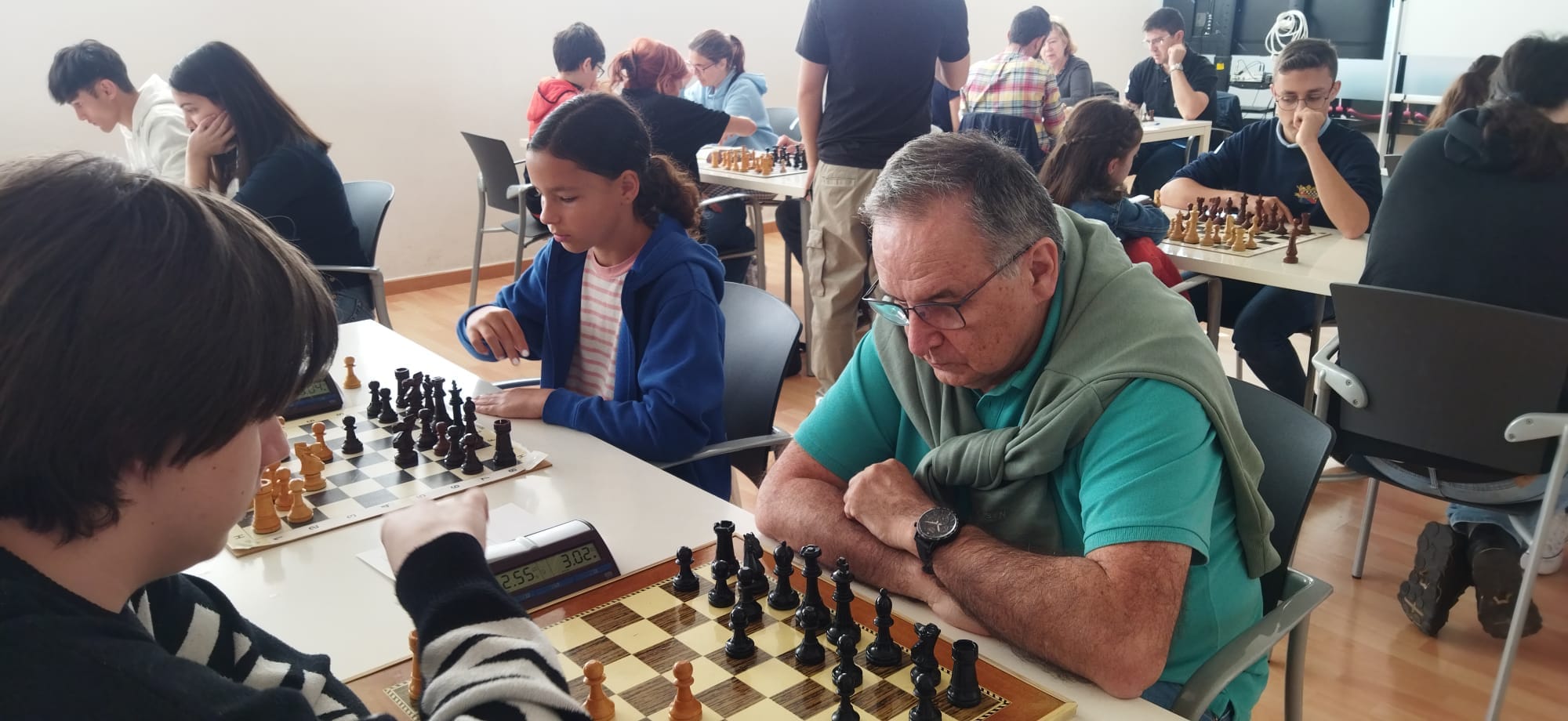 Cifuentes-García. Foto: Federación Aragonesa de Ajedrez