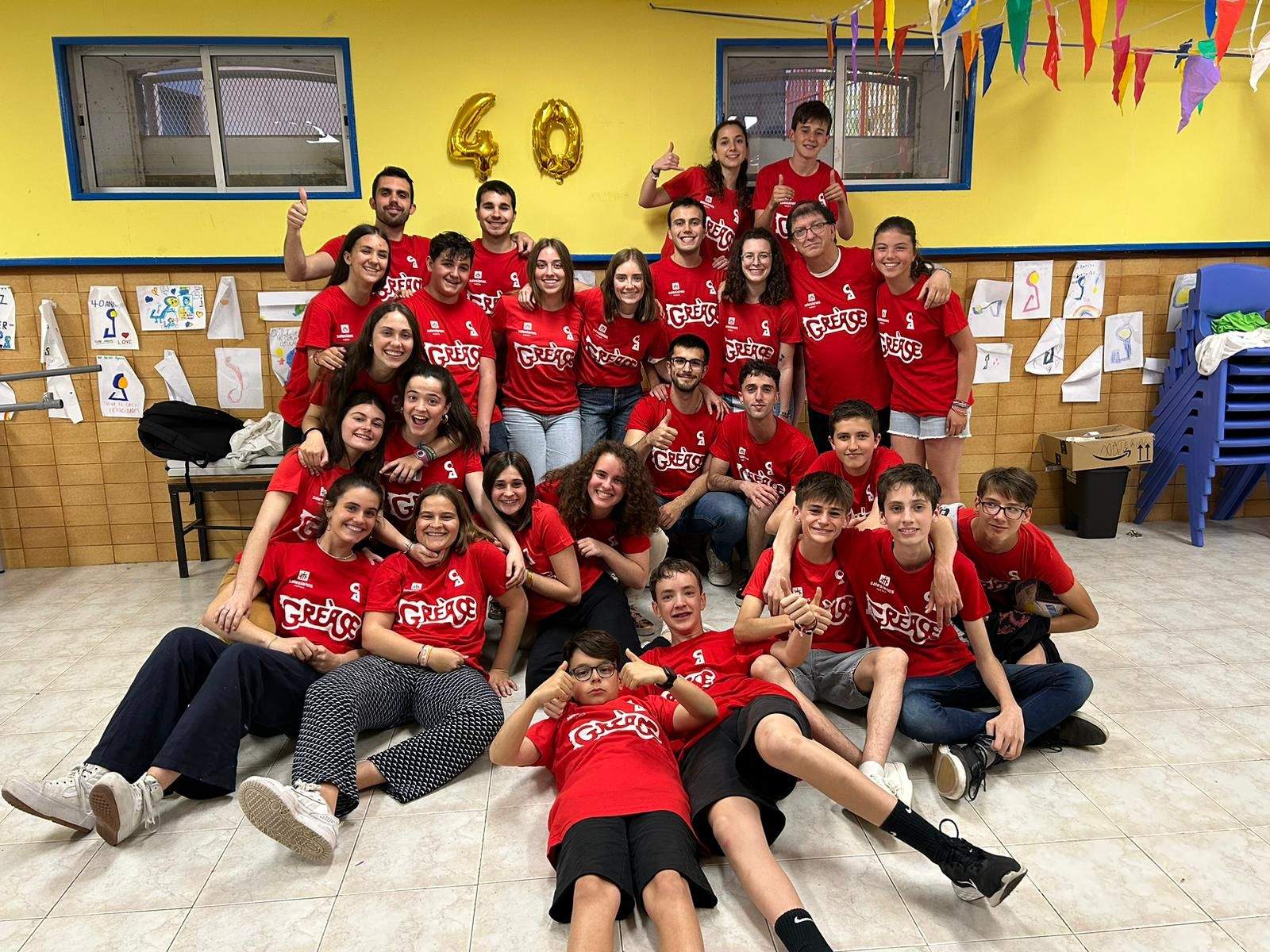 Ensayo de Grease en el Teatro Salesiano