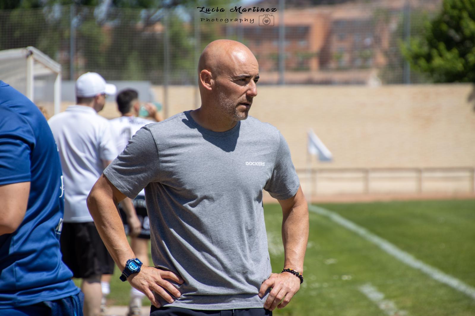Dani Martínez, exentrenador del Brea, ahora en el Barbastro. Foto: Lucía Martínez