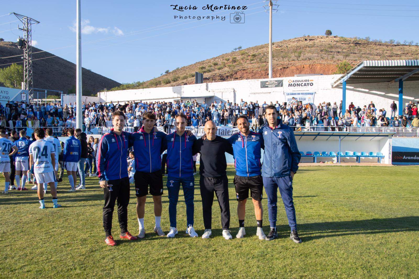 Cuerpo técnico muy oscense. Foto: Lucía Martínez