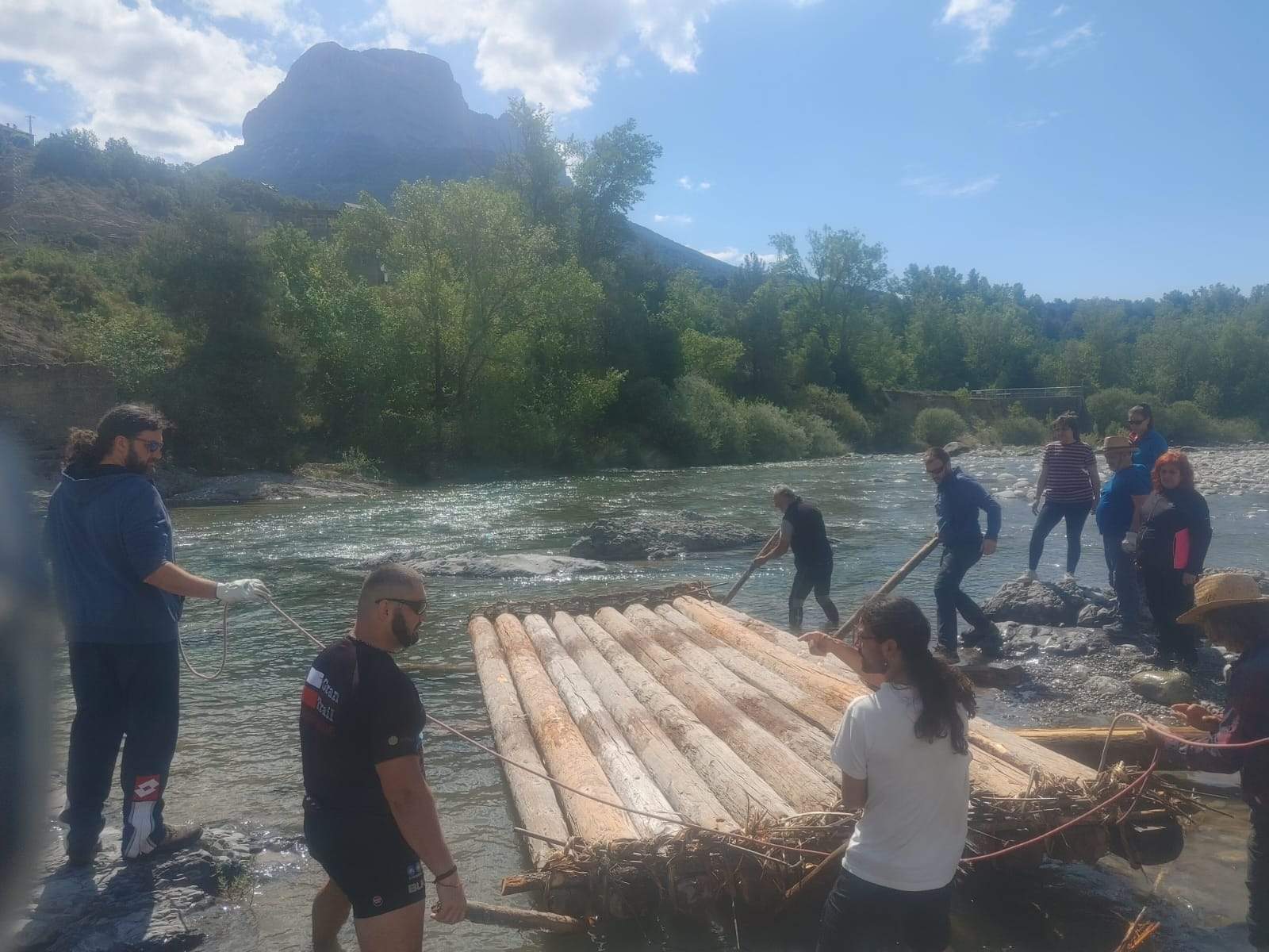 Aguado de la nabata en la placha del Cinca.