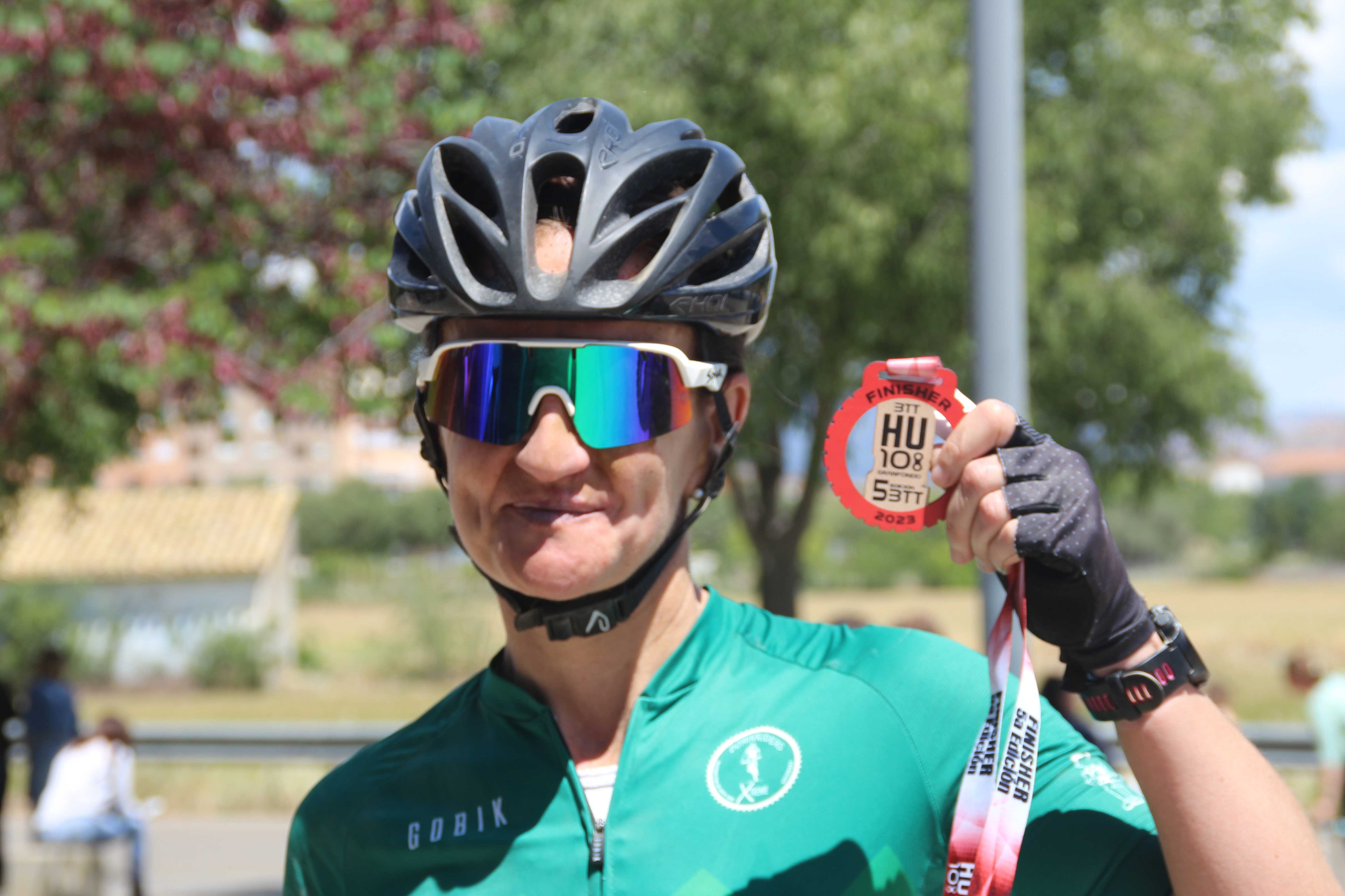 Ana Ferrer, primera clasificada femenina de la medio fondo de la HU108
