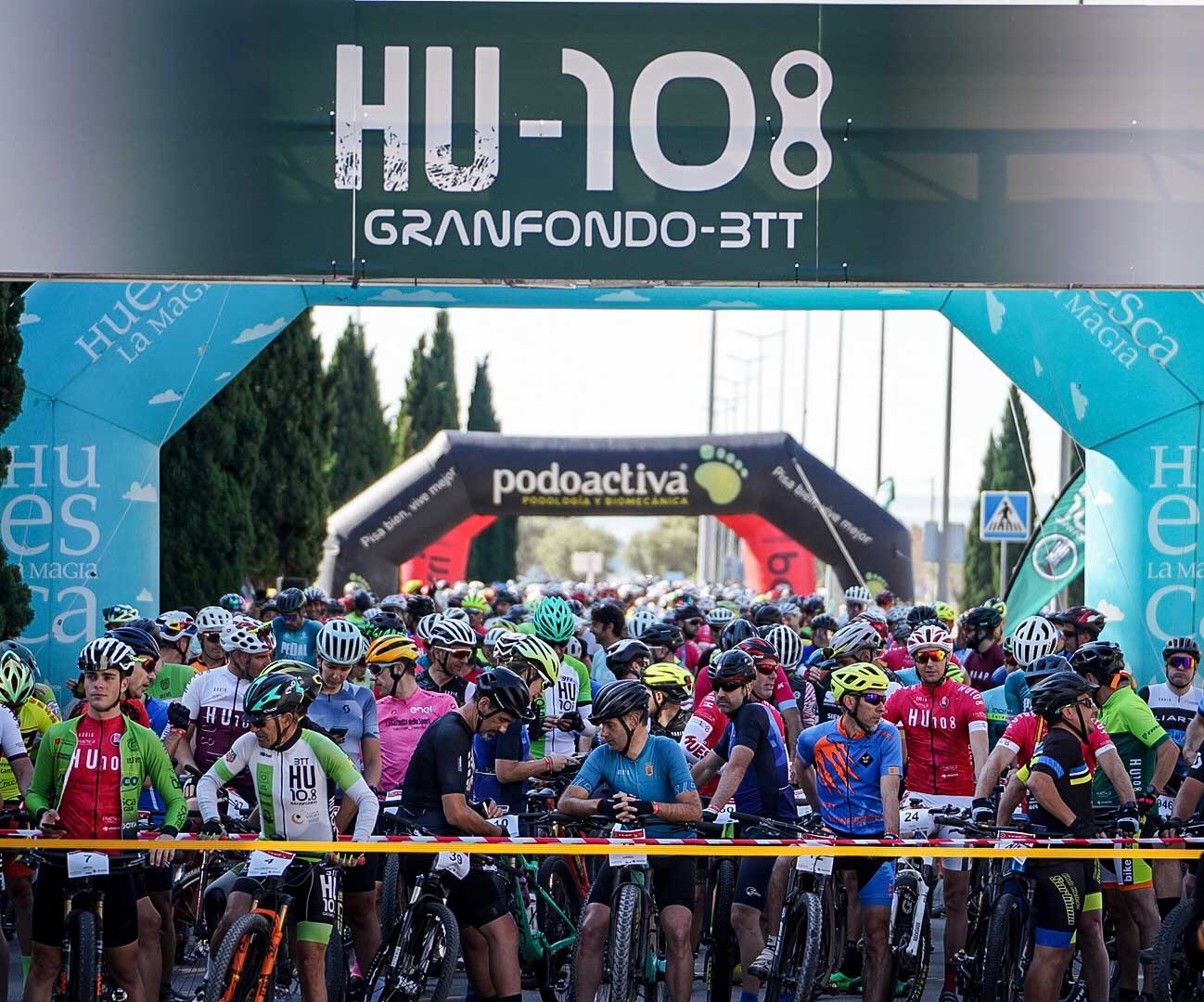 Momentos antes de la salida.