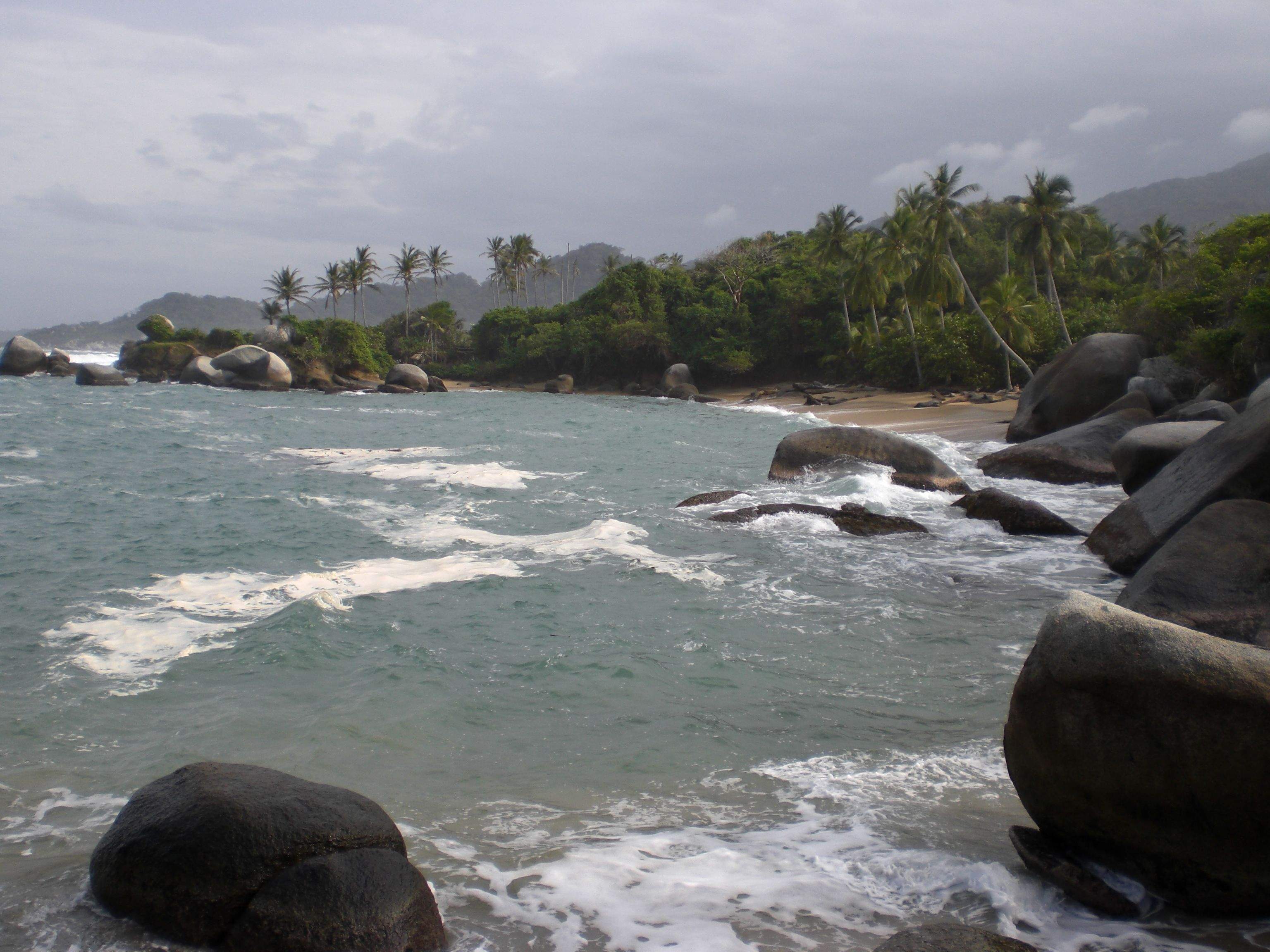 Otra de las playas del Parque Tayrona