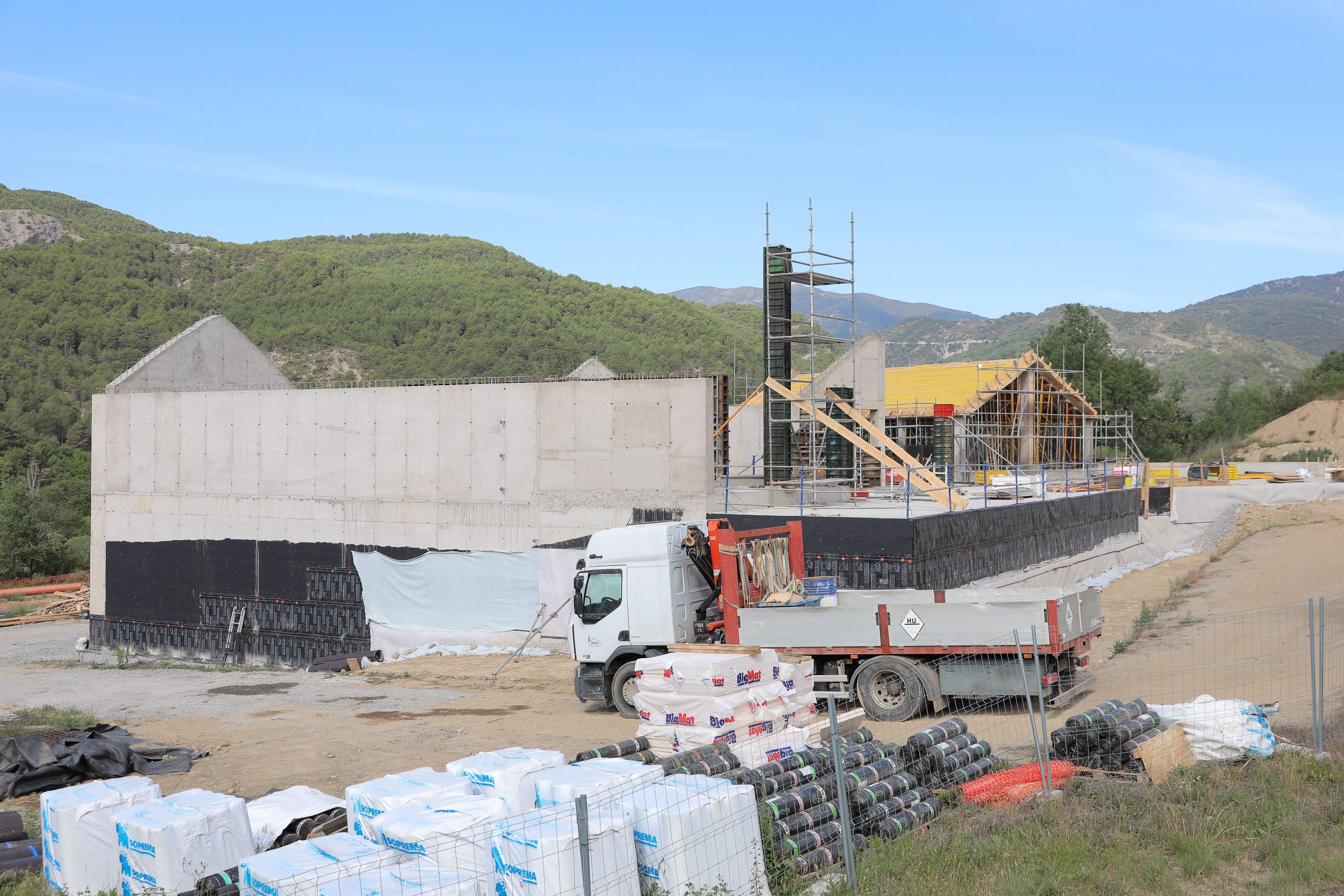 Obras del Centro de Interpretación de Escalona.
