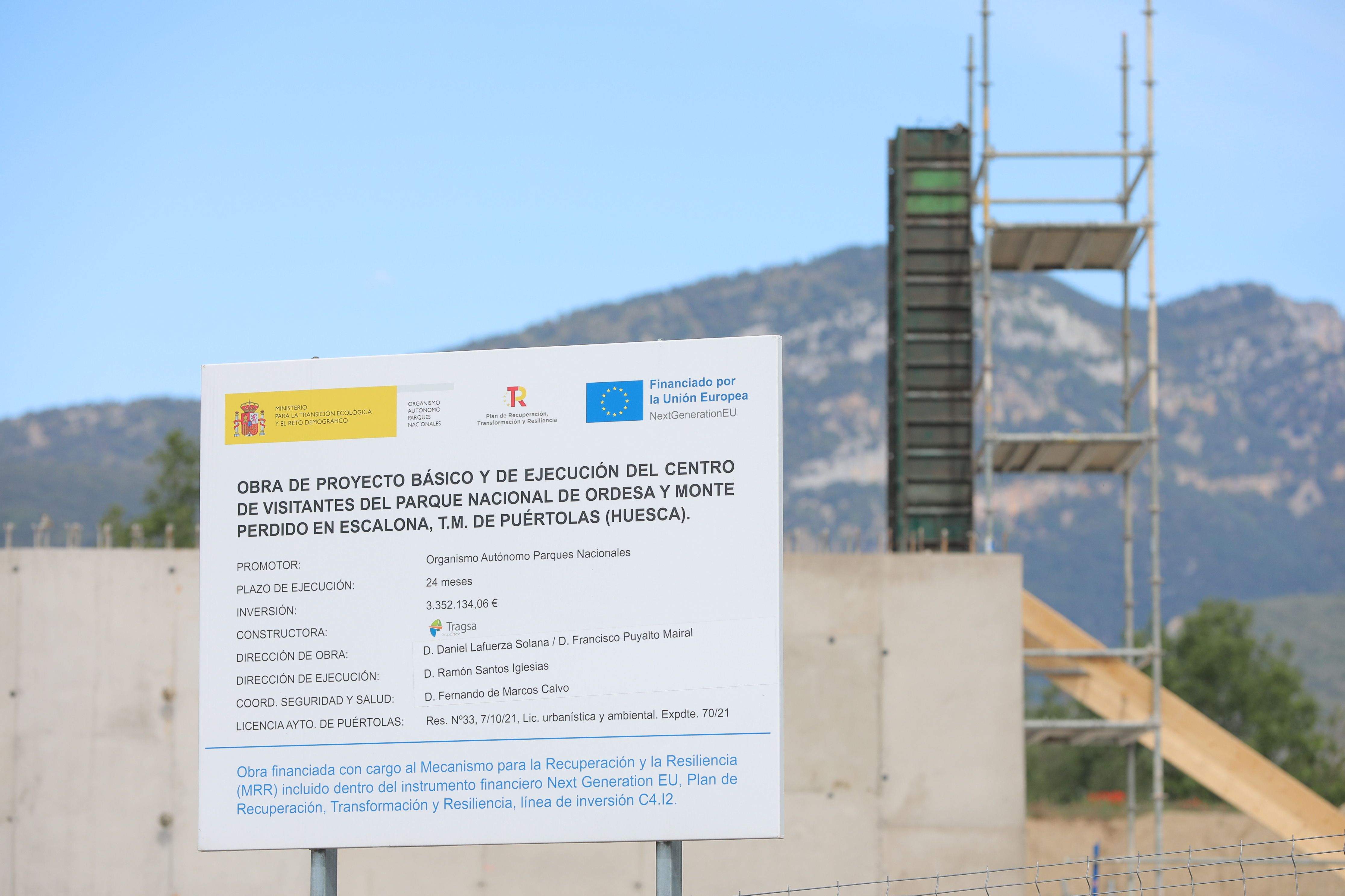 Obras del Centro de Interpretación de Escalona.