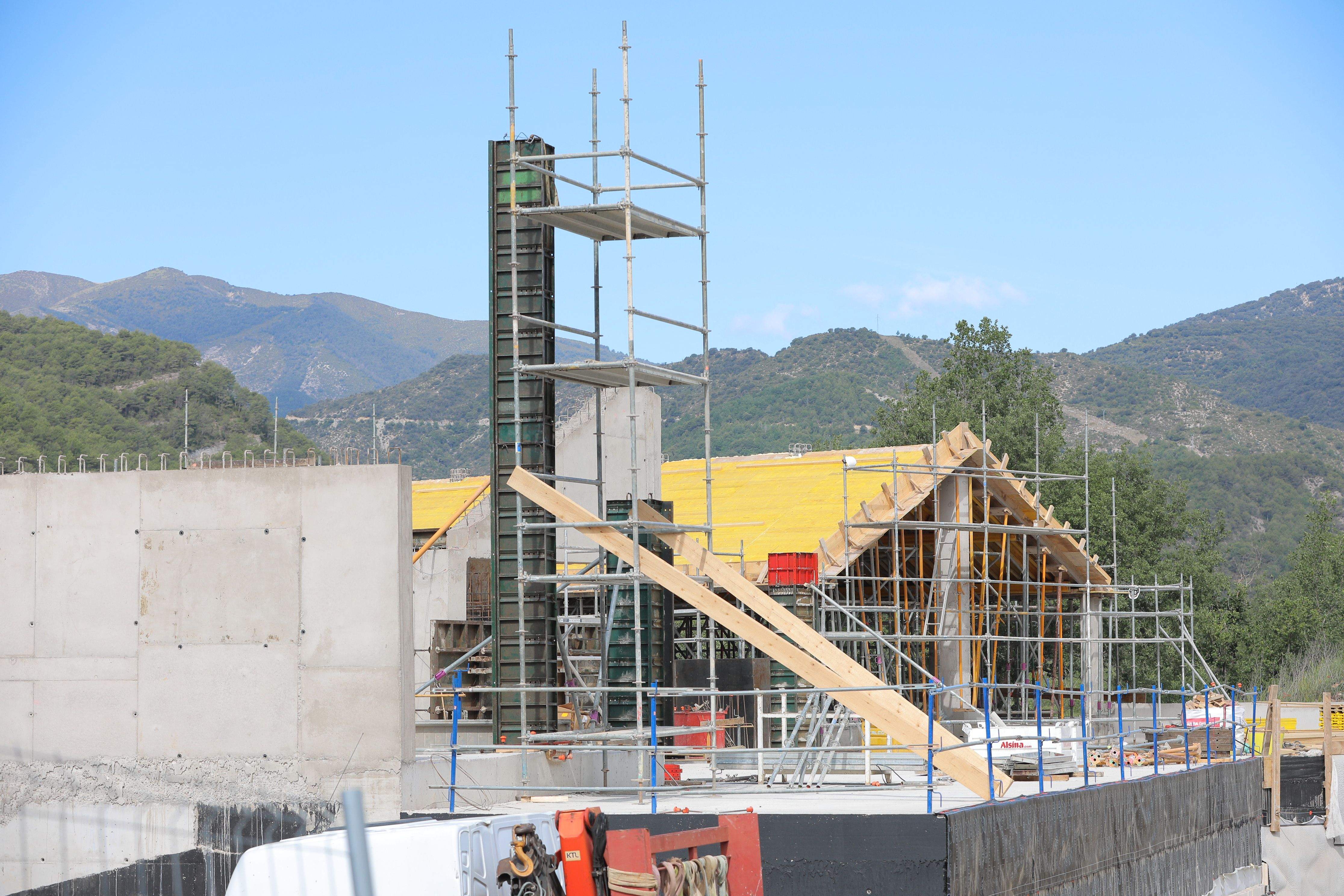 Obras del Centro de Interpretación de Escalona.
