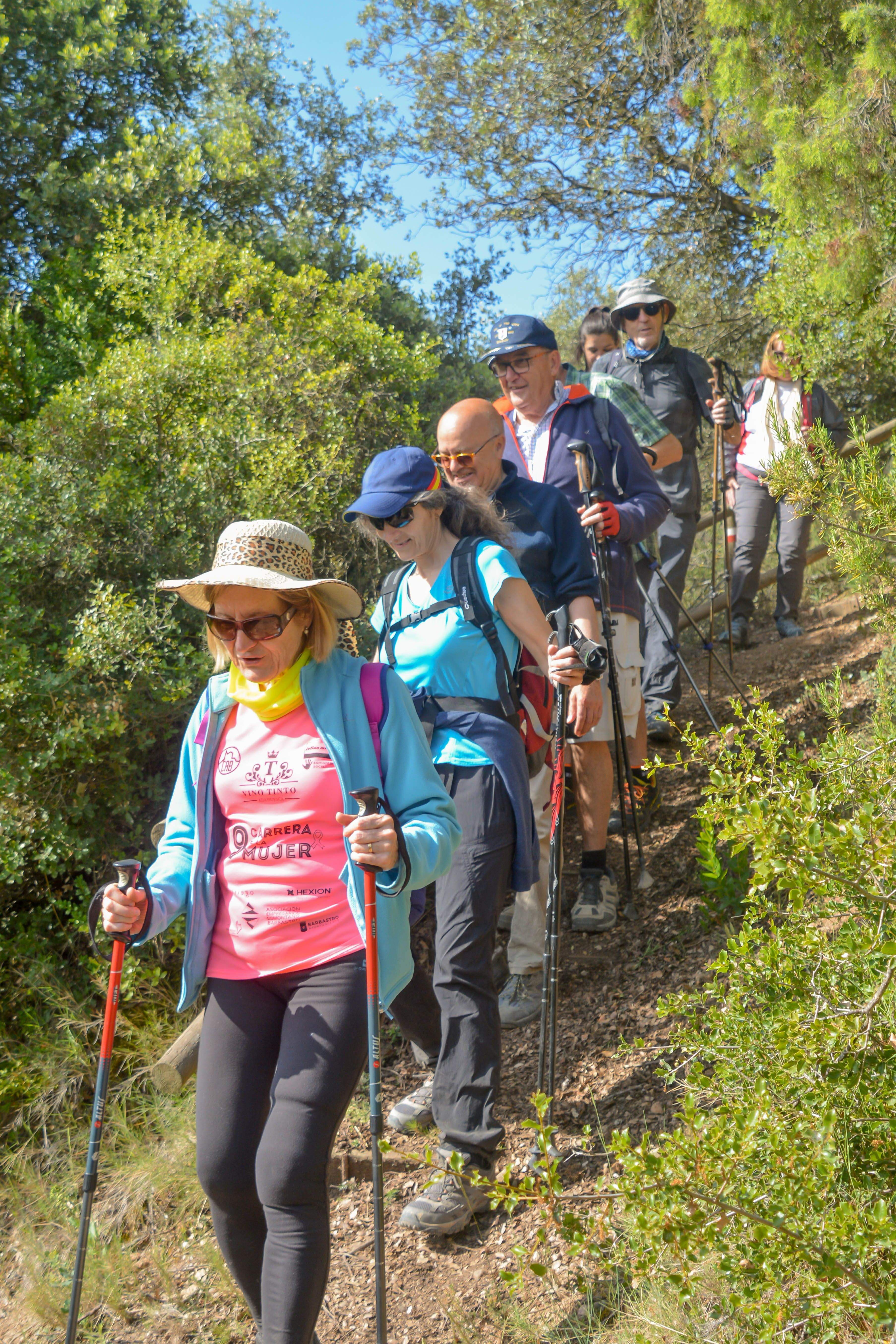 Participantes en la romería a pie de Barbastro a Torreciudad.
