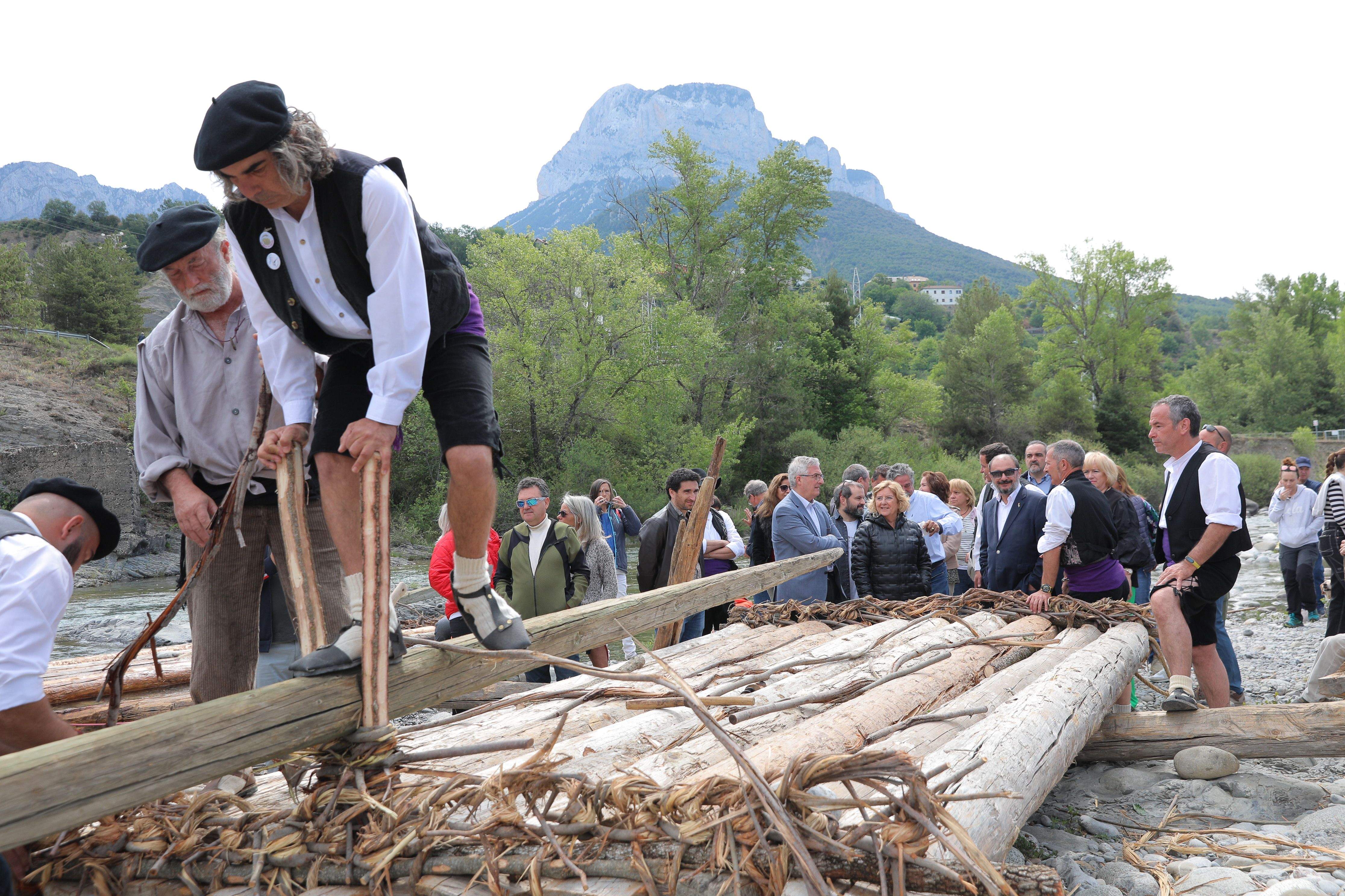 Actividad de los Nabateros del Sobrarbe en la jornada prevista para el descenso