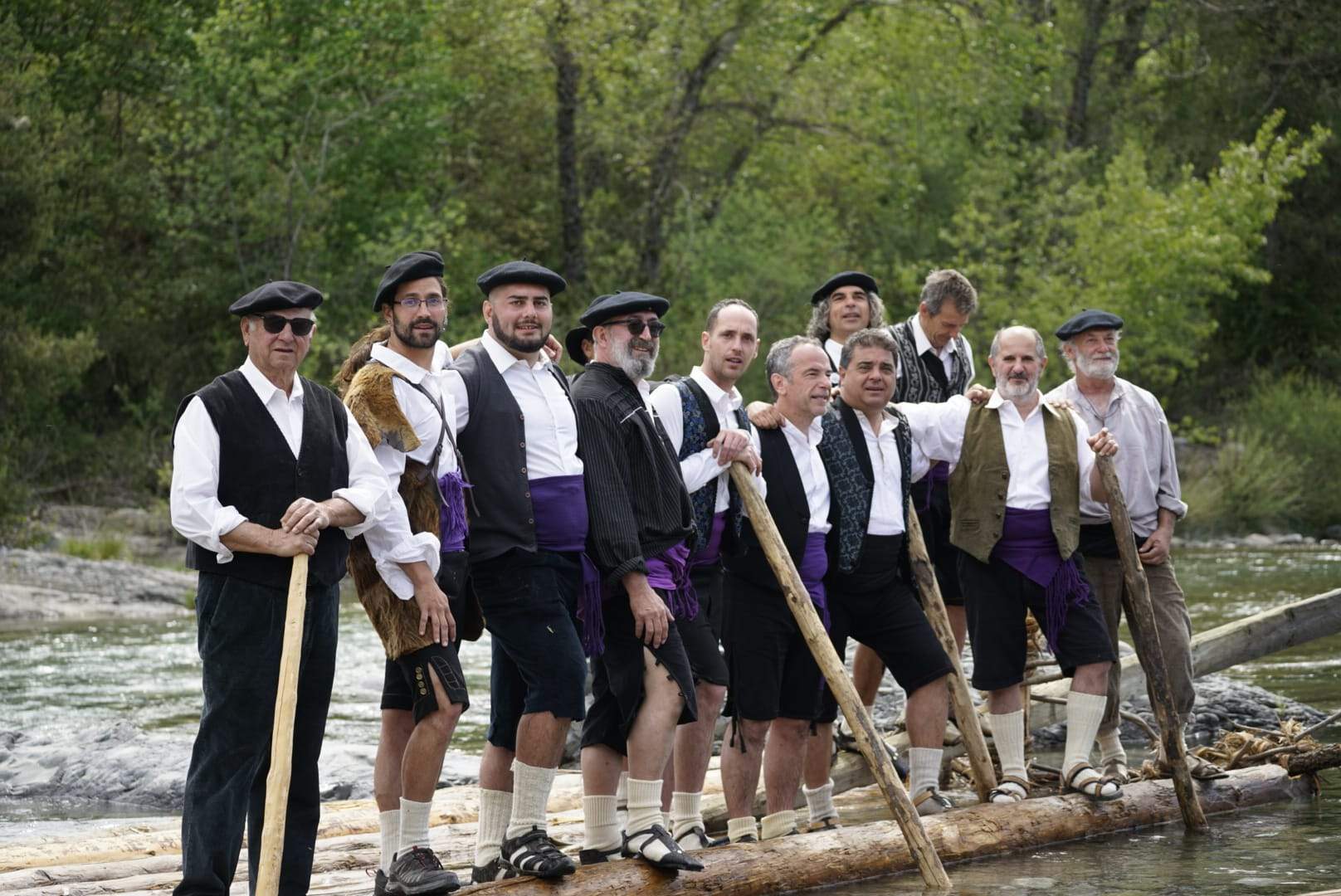 Actividad de los Nabateros del Sobrarbe en la jornada prevista para el descenso