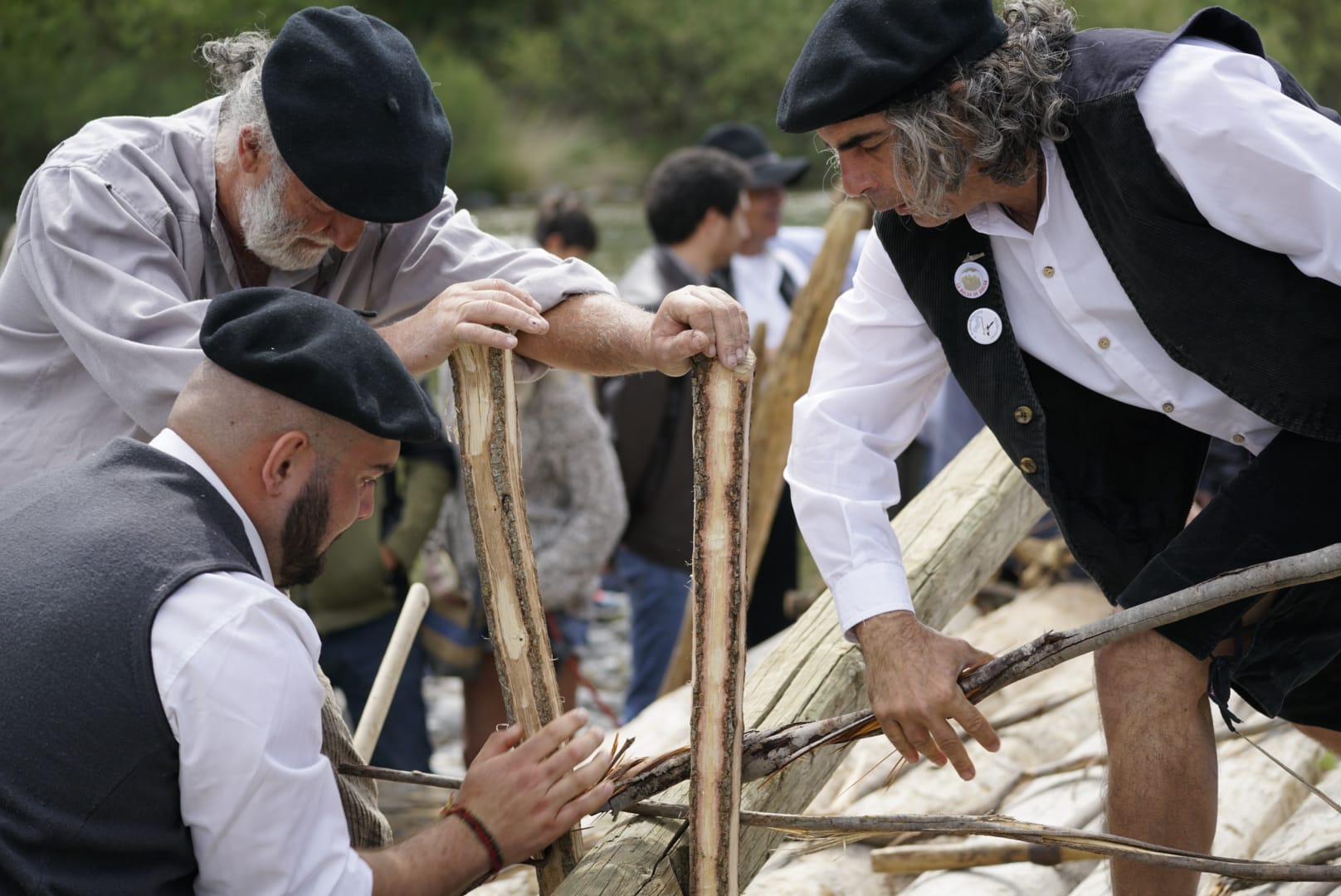 Actividad de los Nabateros del Sobrarbe en la jornada prevista para el descenso