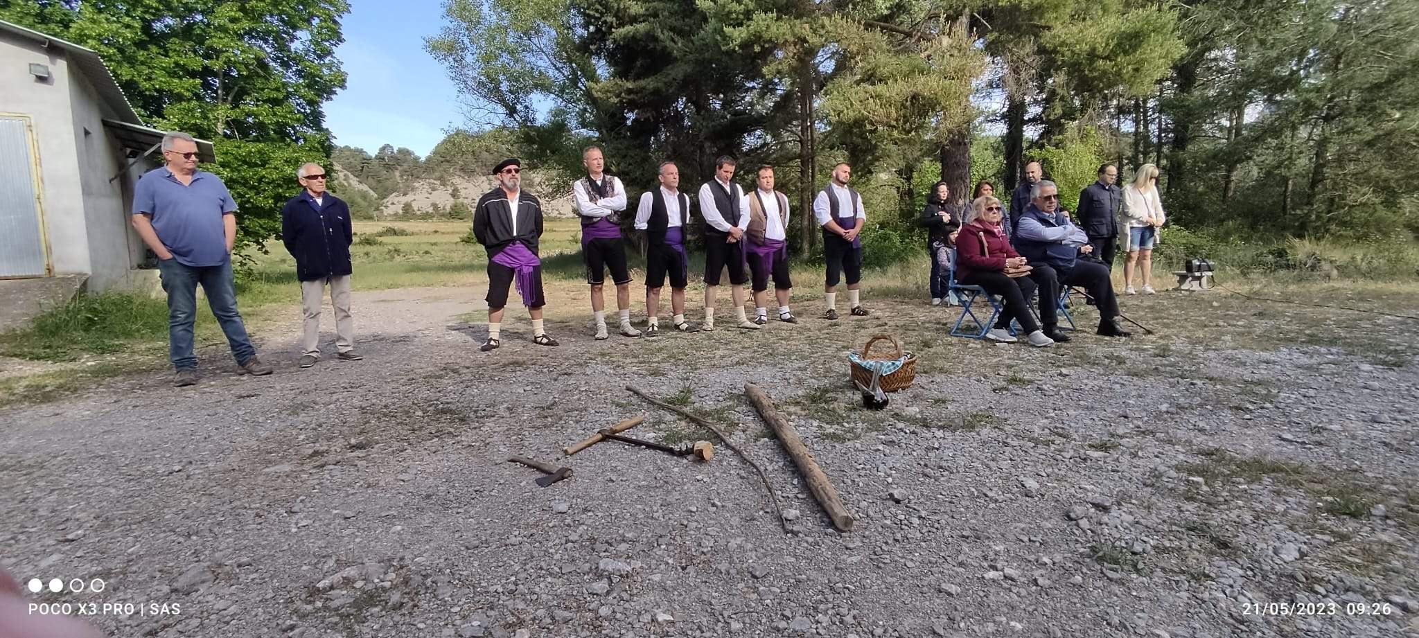 Actividad de los Nabateros del Sobrarbe en la jornada prevista para el descenso