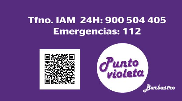 Tarjetas que se repartirán con el número de atención a las víctimas de violencia de género.