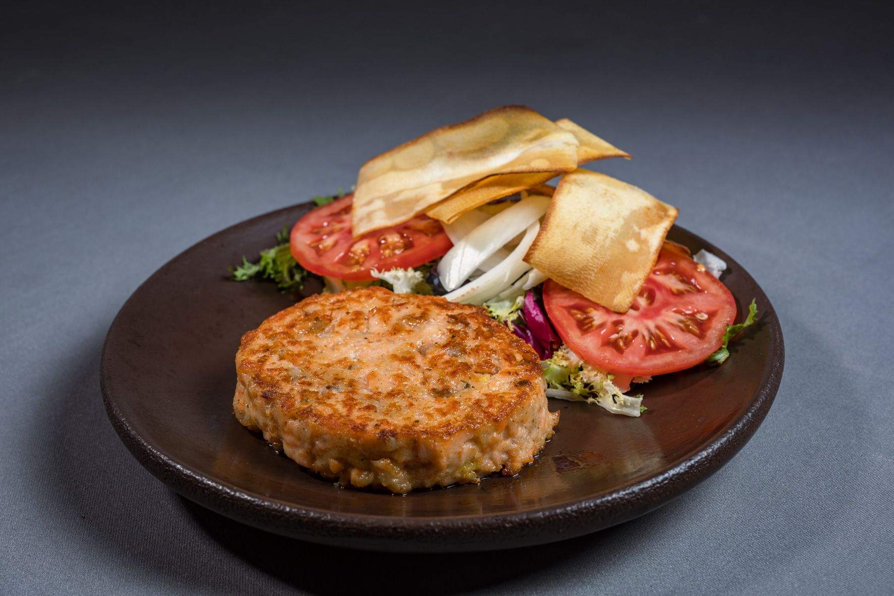 3º Profesionales Pablo Serrano Hamburguesa salmón. Foto Xavier d'Arquer