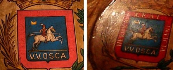 El escudo como ha quedado y el anterior