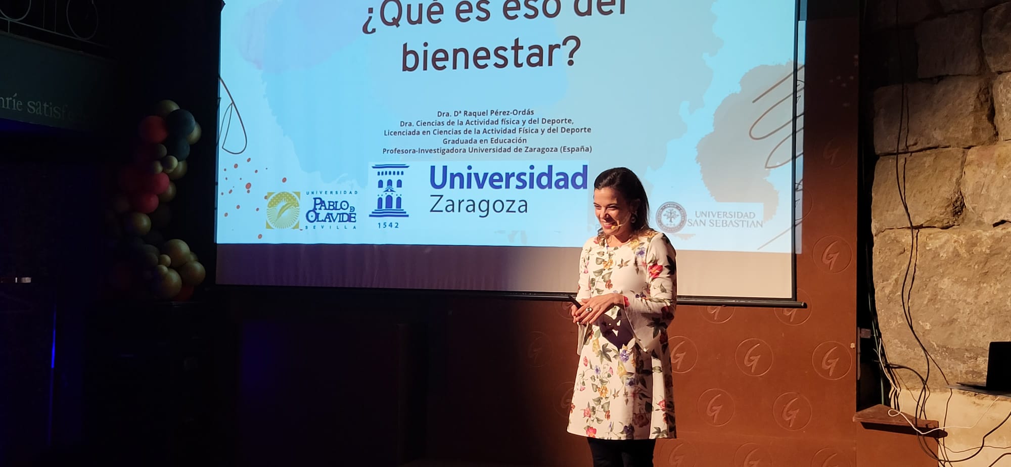 Raquel Pérez Ordás, en el inicio de su intervención