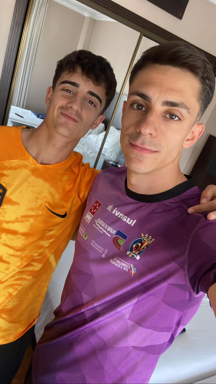 Pol Oriach y Jorge Torre, este jueves, juntos en Jaén.