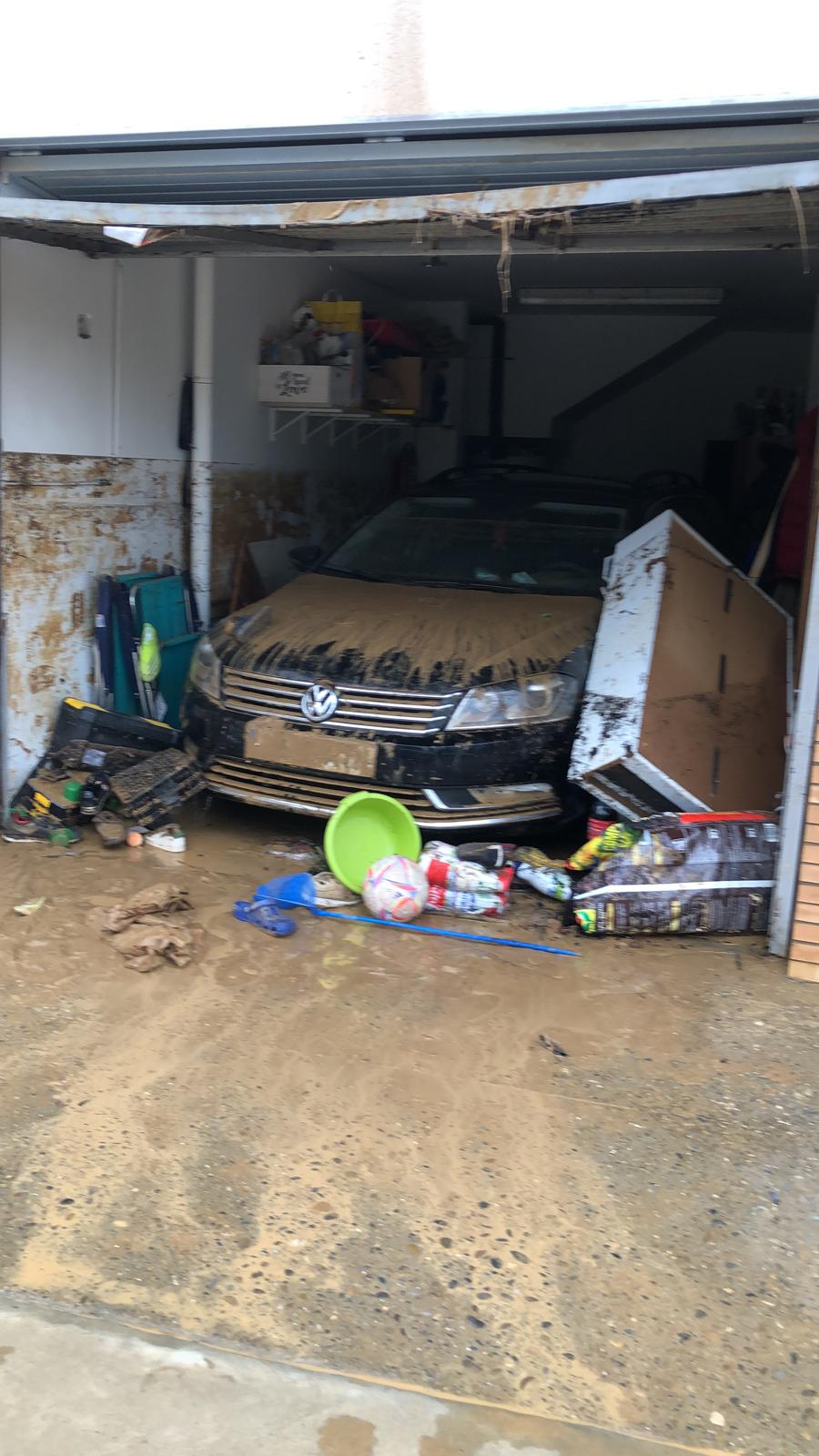 Afecciones en Pomar de Cinca tras desbordarse el río