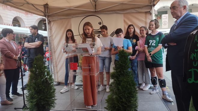 Inauguración de la 39ª Feria del Libro de Huesca. Foto Myriam Martínez