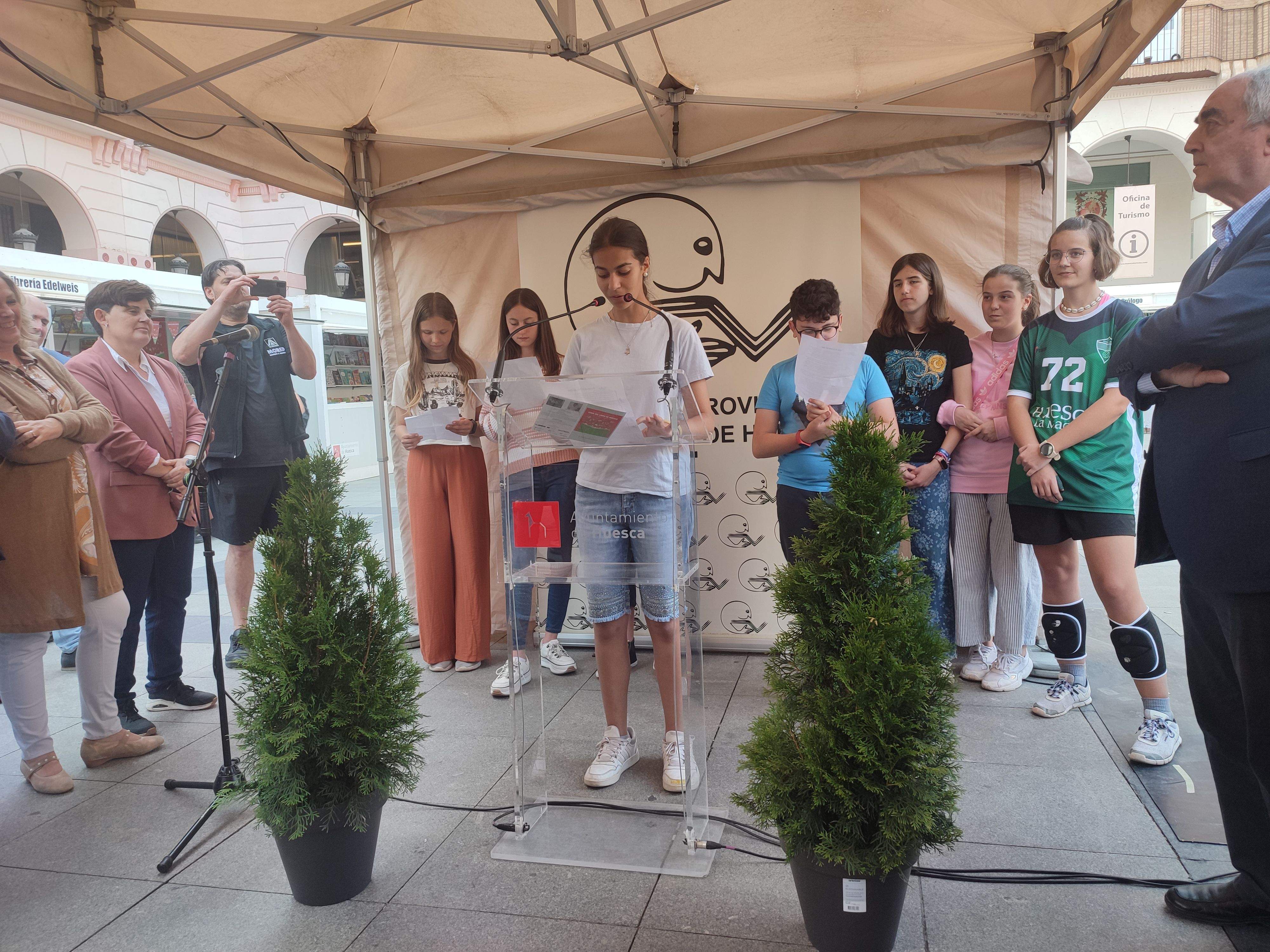 Inauguración de la 39ª Feria del Libro de Huesca. Foto Myriam Martínez