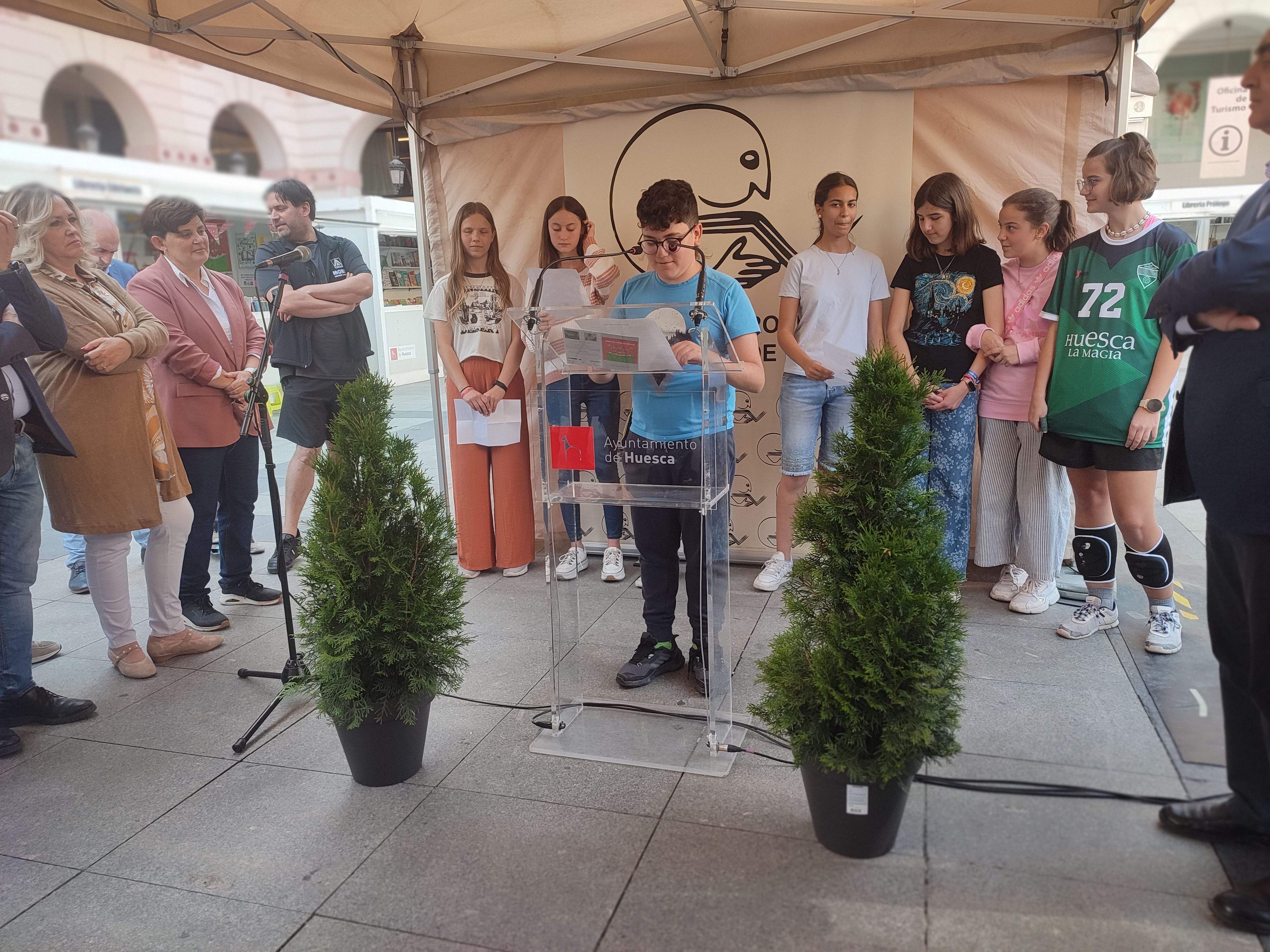 Inauguración de la 39ª Feria del Libro de Huesca. Foto Myriam Martínez