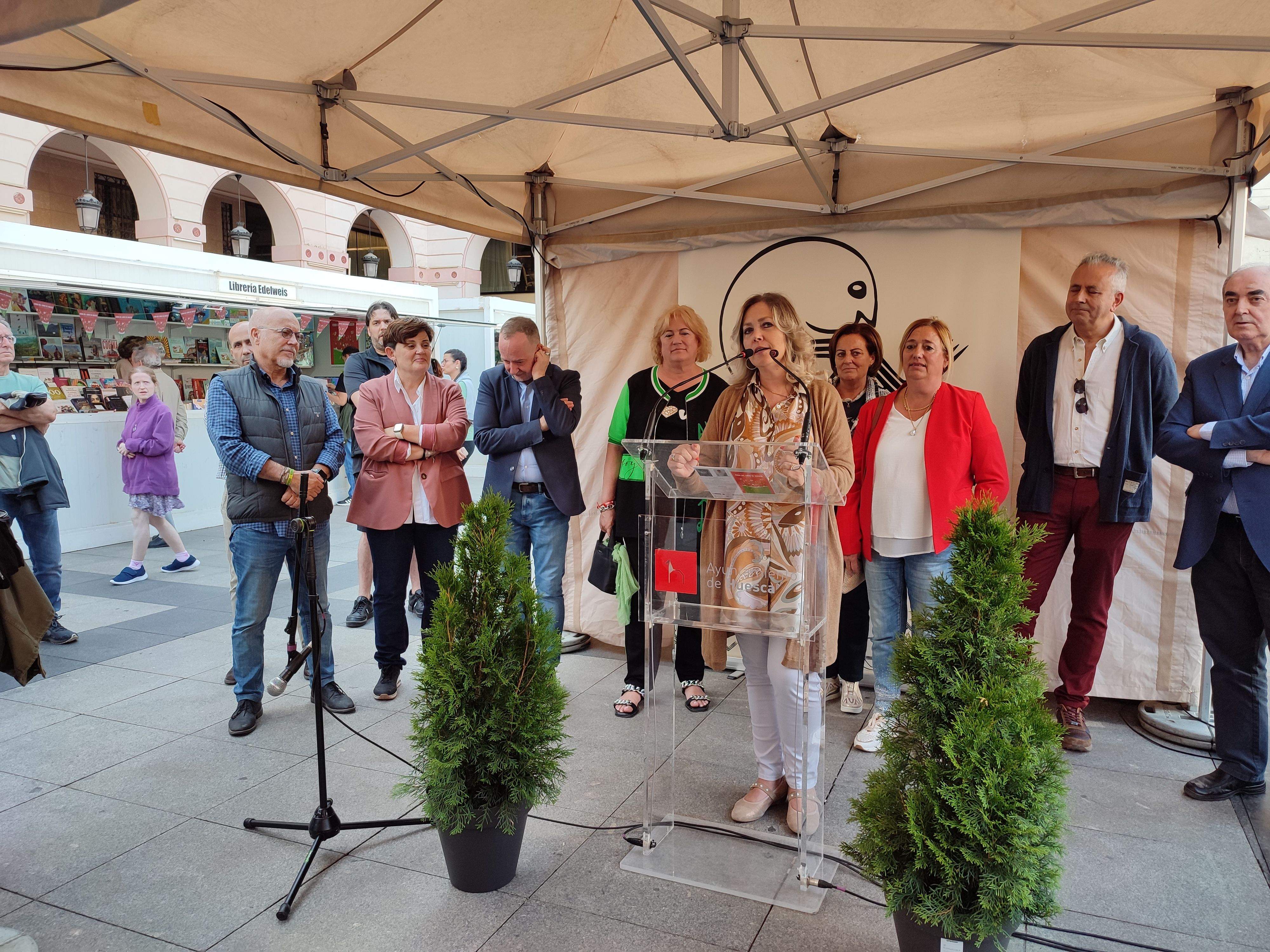 Inauguración de la 39ª Feria del Libro de Huesca. Foto Myriam Martínez