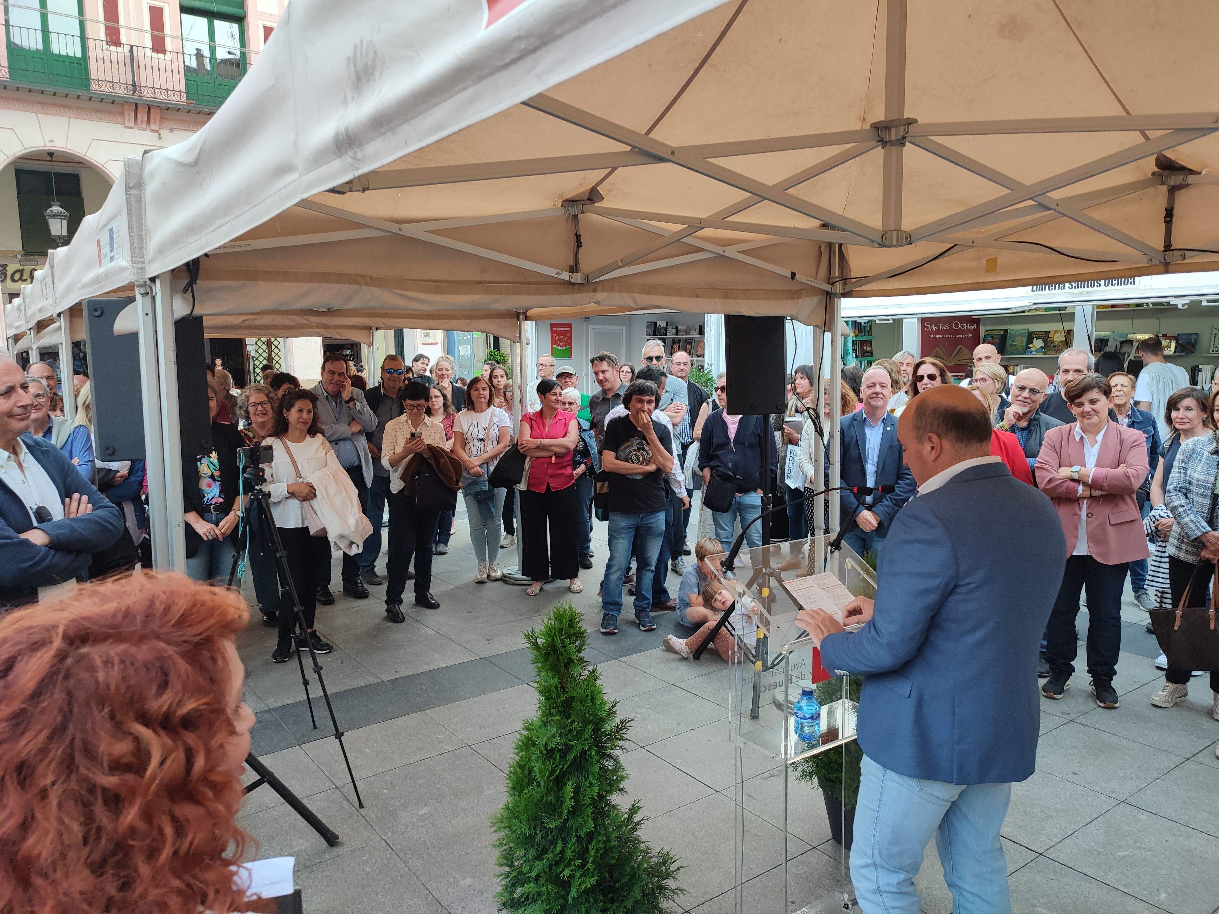 Inauguración de la 39ª Feria del Libro de Huesca. Foto Myriam Martínez
