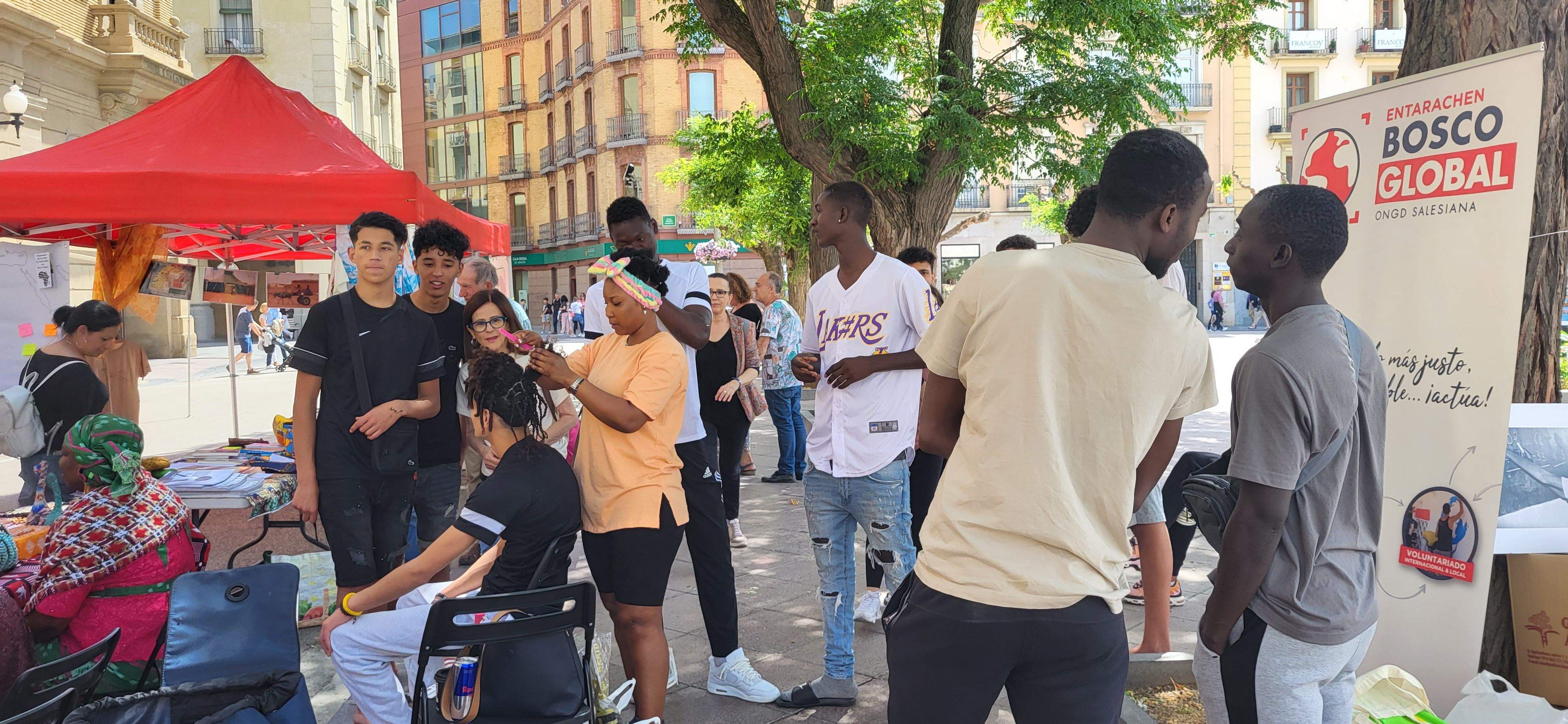 Huesca celebra el Día de África. Foto: Mercedes Manterola