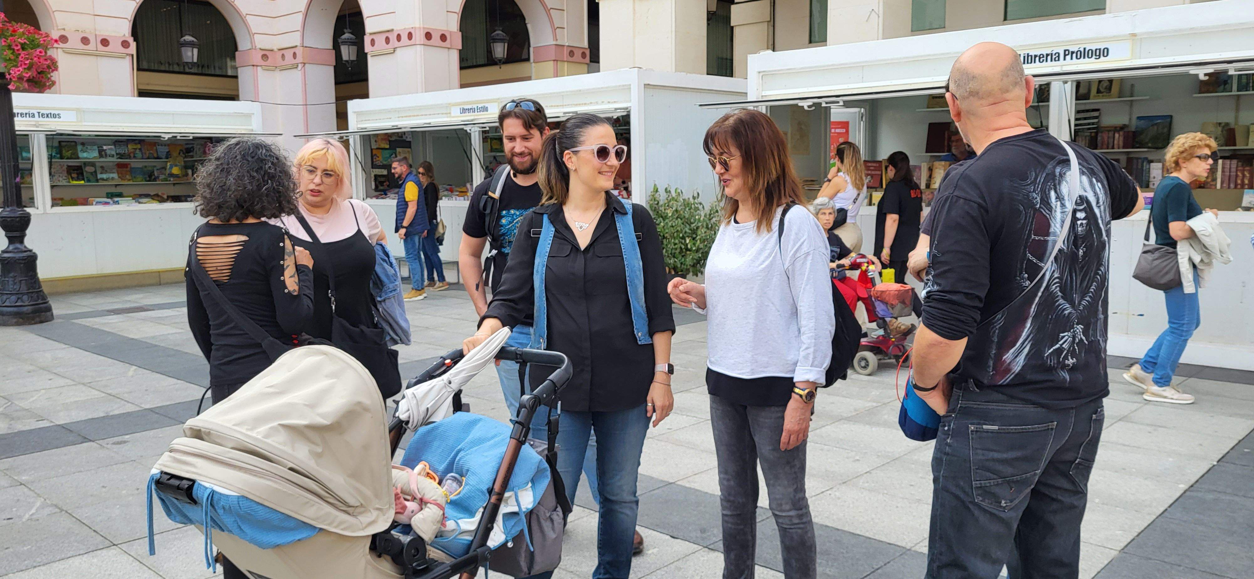 Jornada del sábado 27, en la 39ª Feria del libro de Huesca. Foto Mercedes Manterola