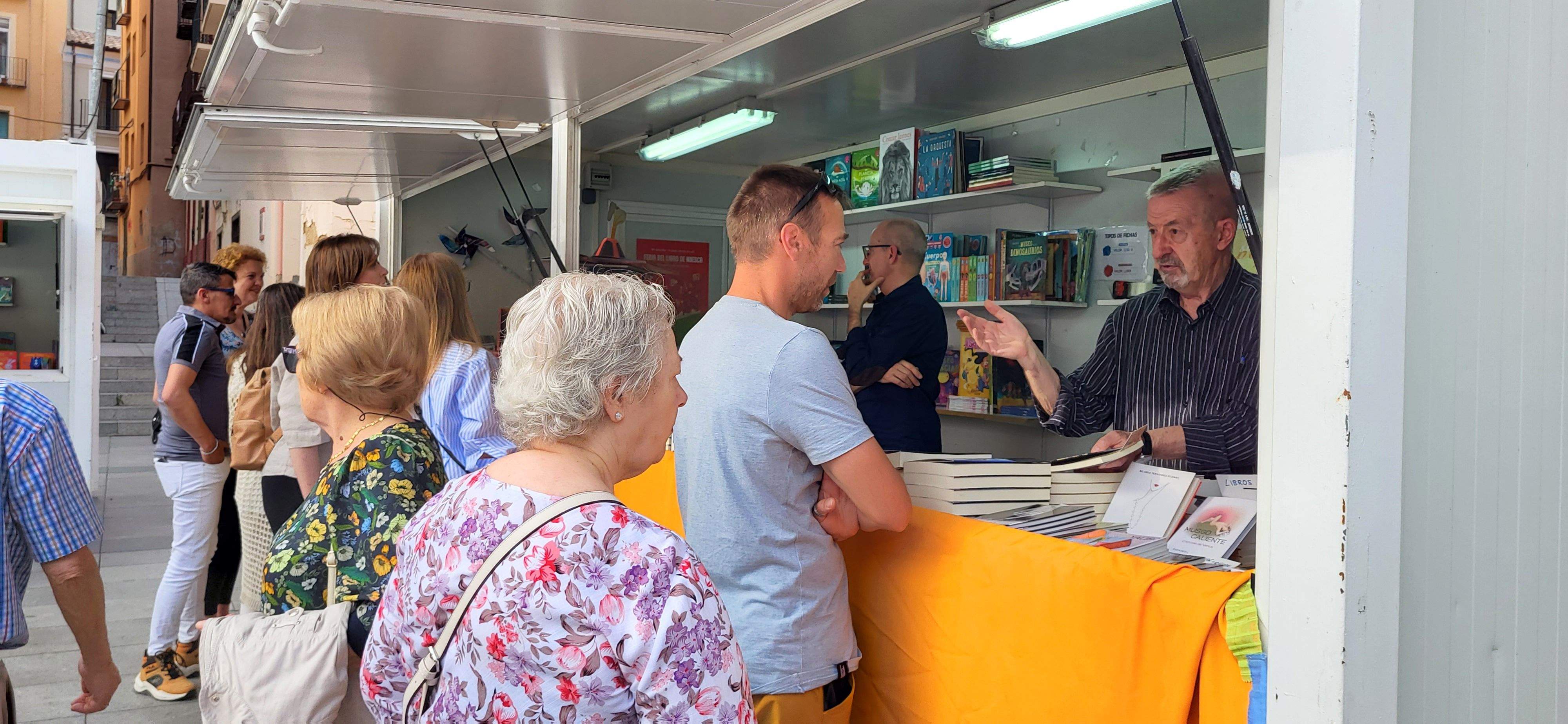 Jornada del sábado 27, en la 39ª Feria del libro de Huesca. Foto Mercedes Manterola