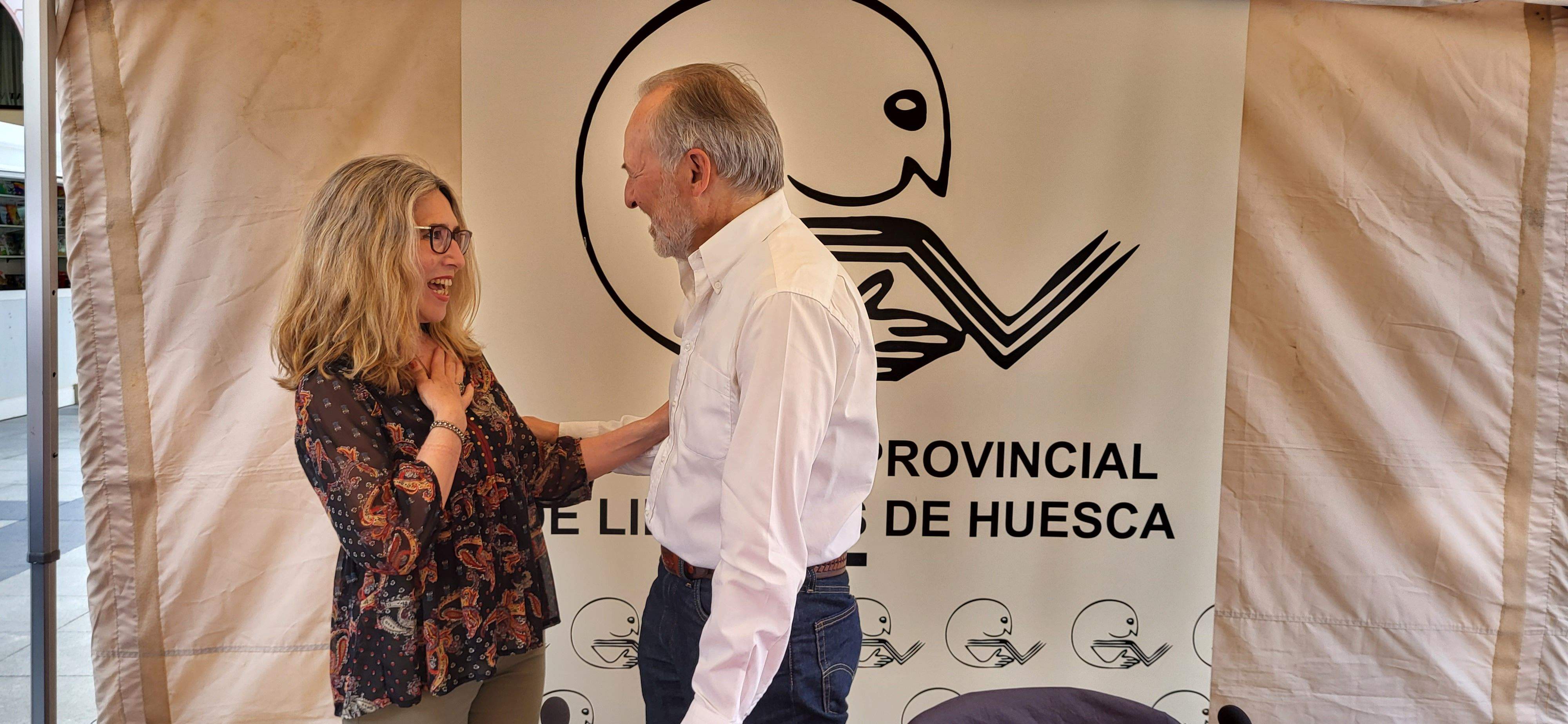 Jornada del sábado 27, en la 39ª Feria del libro de Huesca. Foto Mercedes Manterola