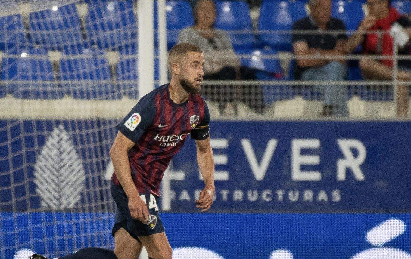 Jorge Pulido, capitán del Huesca. Foto: SDH