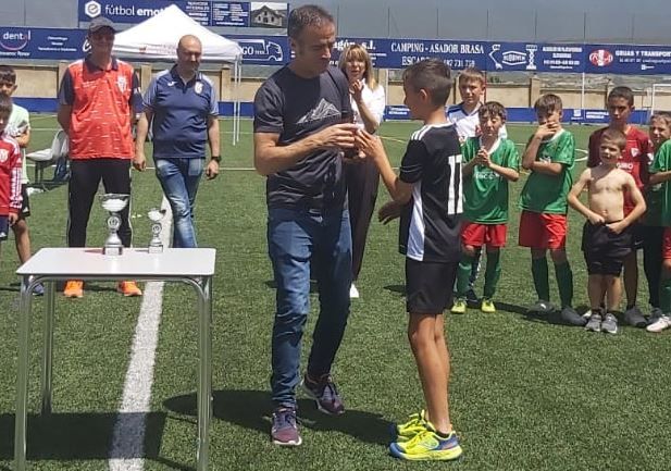 Alexis Fernández (IPC La Escuela), mejor jugador benjamín. Foto Deporte Cantera Sabiñánigo