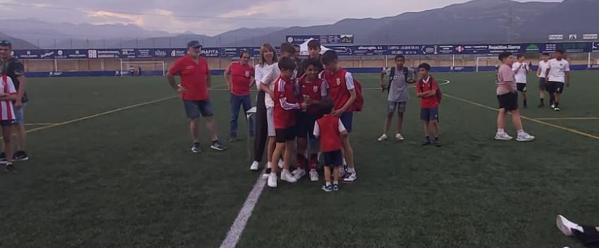 FB Sabi A, tercer clasificado infantil. Foto Deporte Cantera Sabiñánigo