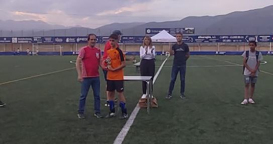 Diego Garcés (ED Sobrarbe), mejor jugador infantil. Foto Deporte Cantera Sabiñánigo