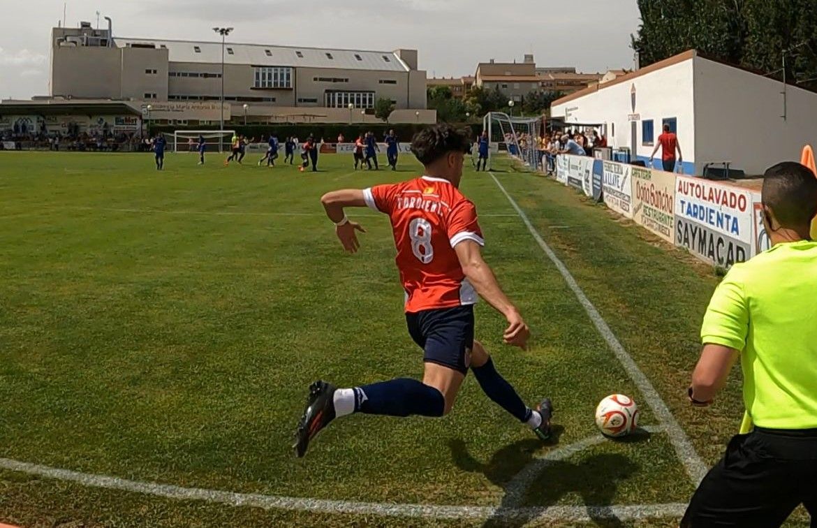 Un momento del Tardienta 1-1 San José en Santa Quiteria. 