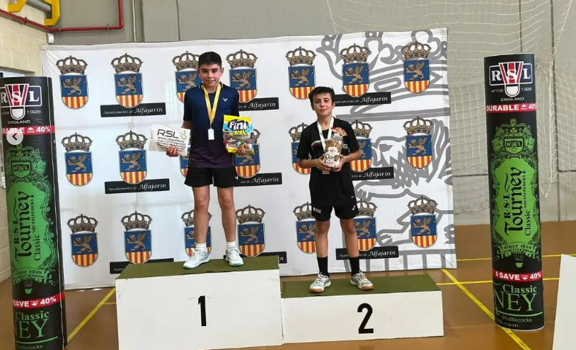 Podio Bádminton Huesca La Magia