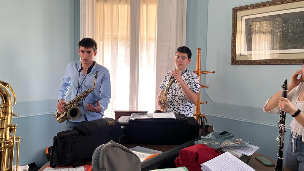 Concierto ofrecido por la banda de Jazz for Kids y el colegio El Parque de Huesca. Foto: Mercedes Manterola