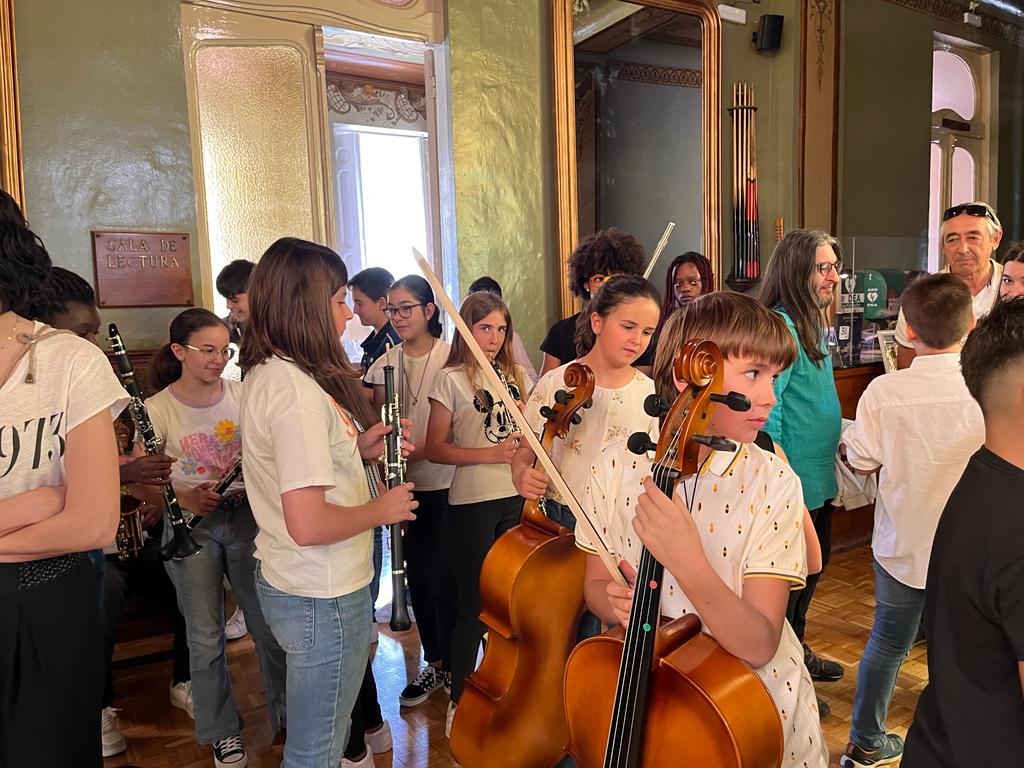 Concierto ofrecido por la banda de Jazz for Kids y el colegio El Parque de Huesca. Foto: Mercedes Manterola