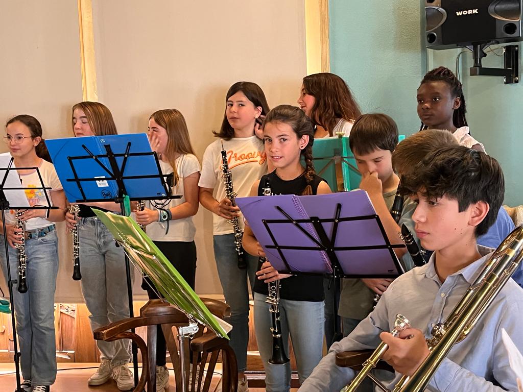 Concierto ofrecido por la banda de Jazz for Kids y el colegio El Parque de Huesca. Foto: Mercedes Manterola