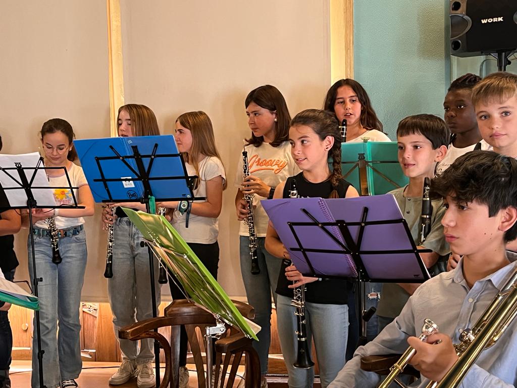 Concierto ofrecido por la banda de Jazz for Kids y el colegio El Parque de Huesca. Foto: Mercedes Manterola