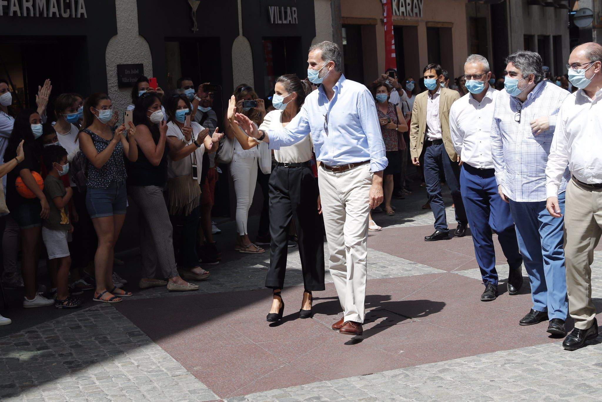 El rey Felipe, en su última visita a Jaca. Foto Casa Real