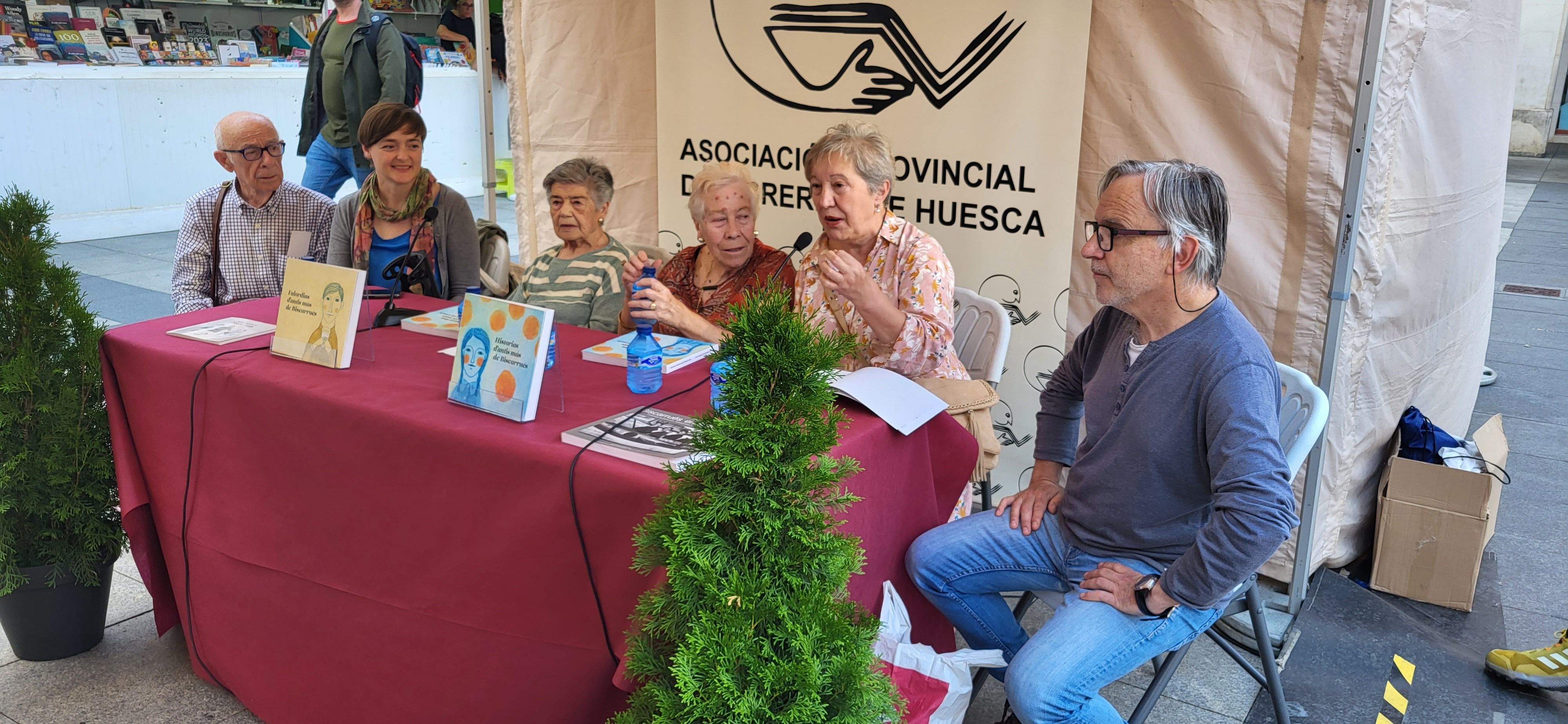 Biscarrués, presente en la Feria del Libro. Foto Myriam Martínez
